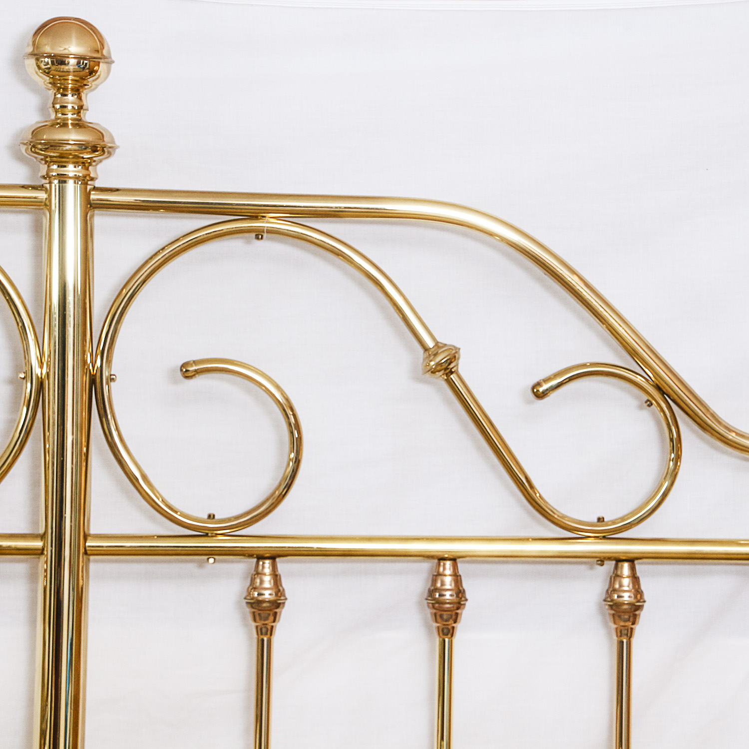 King-Size Brass Headboard