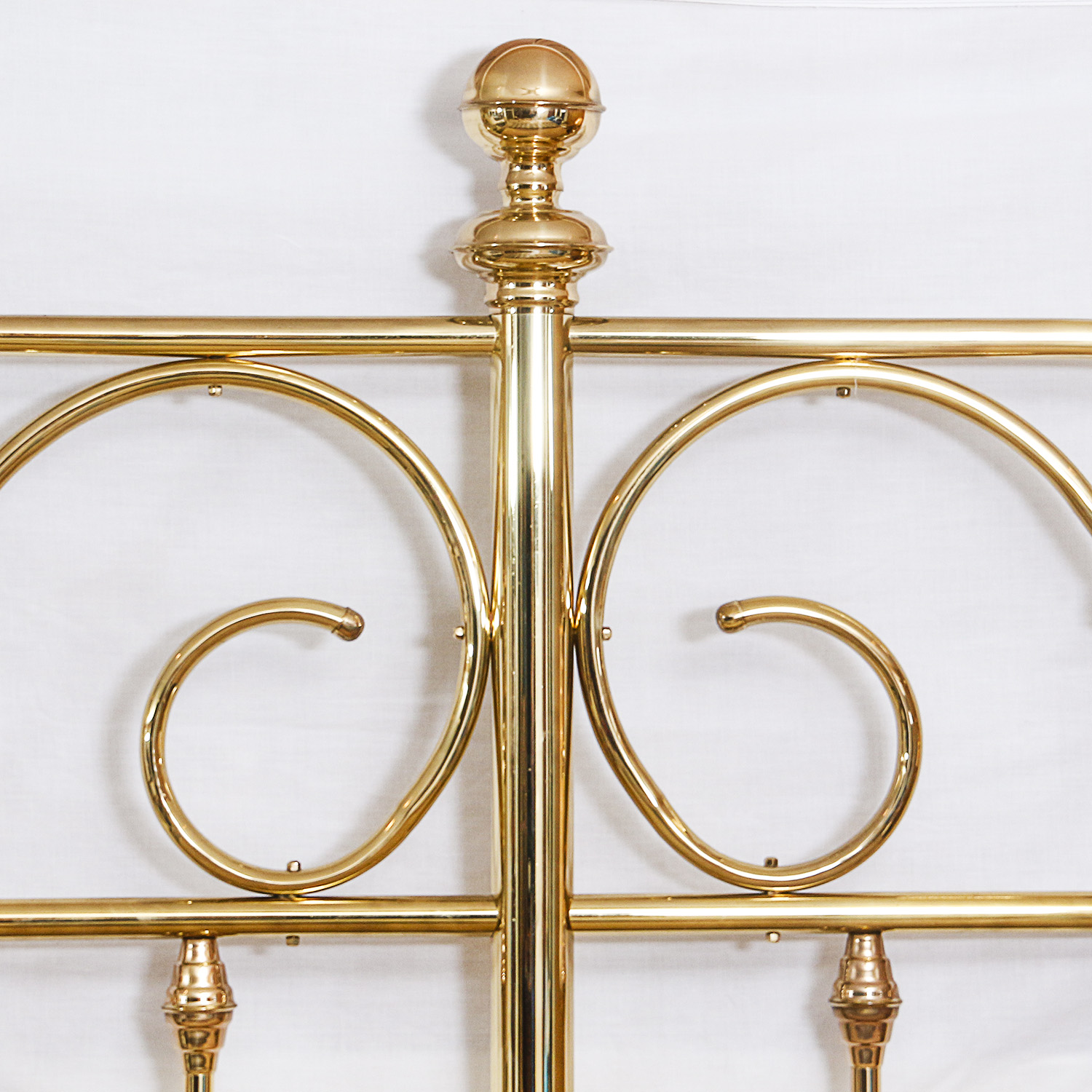 King-Size Brass Headboard