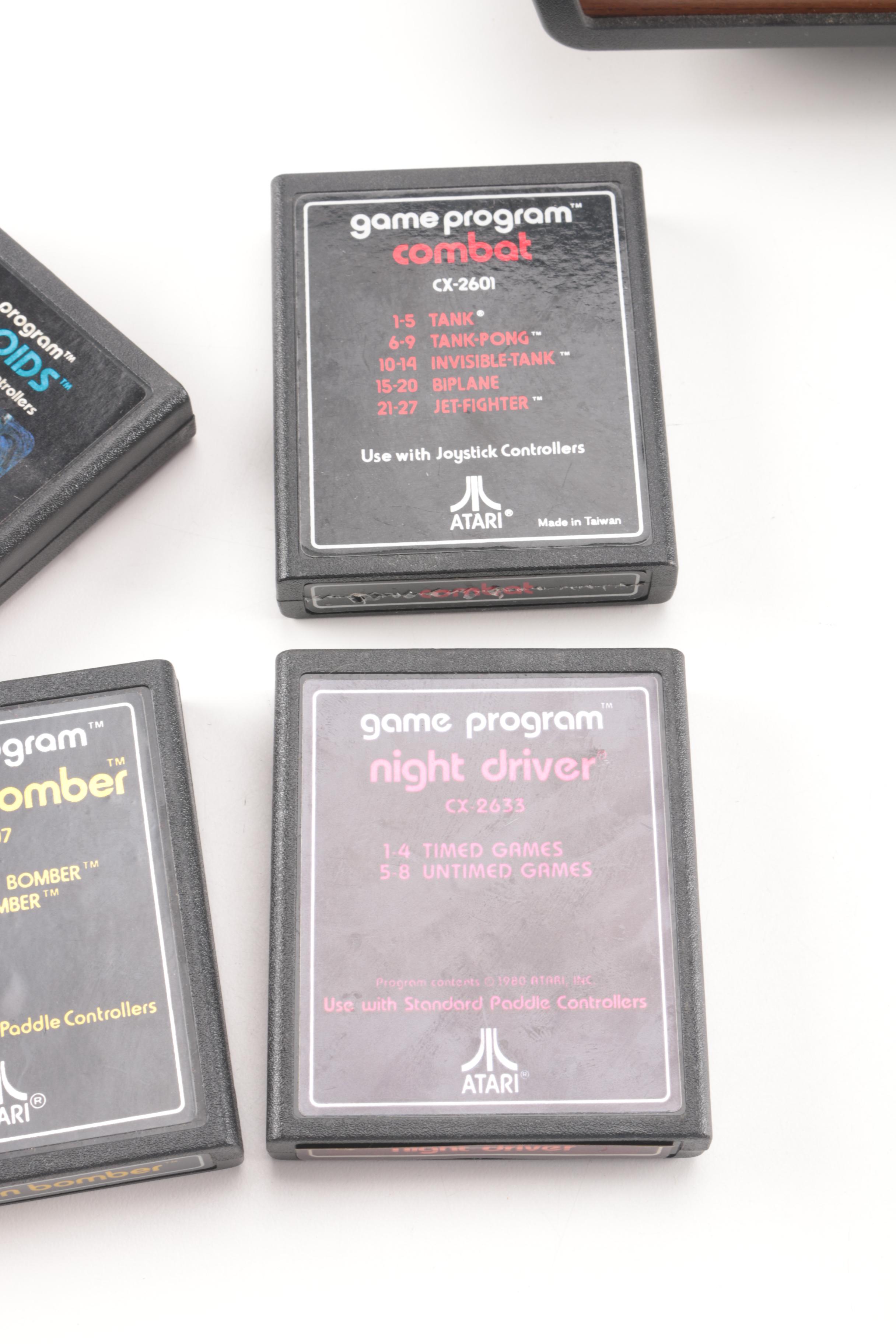 Atari 2600 Console with Games and Accessories