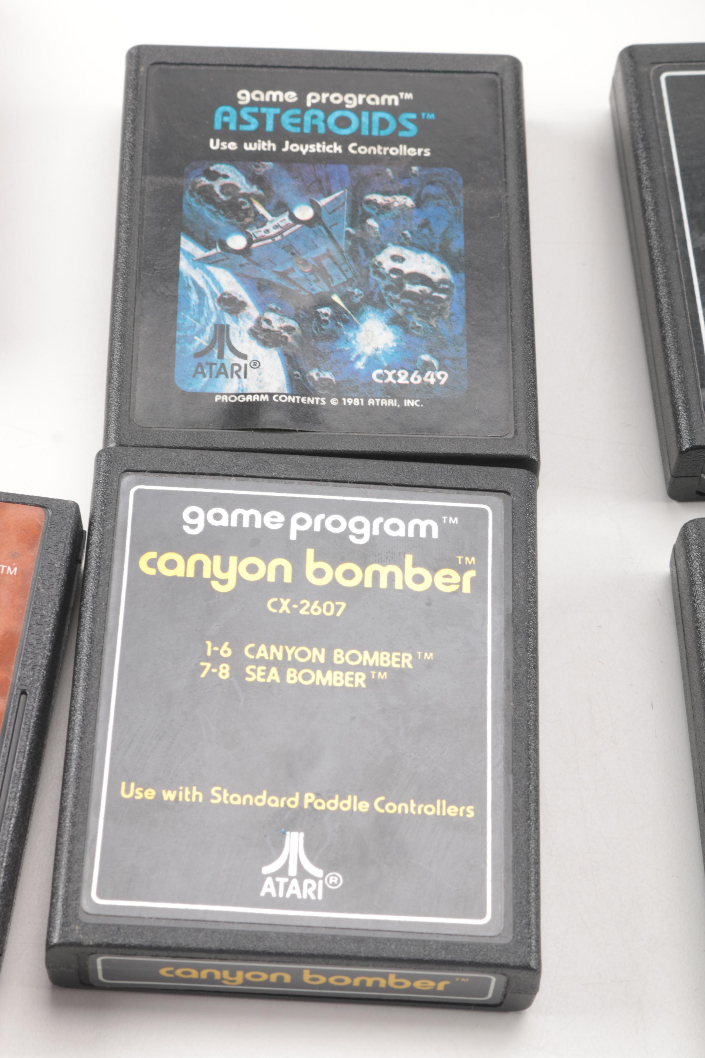 Atari 2600 Console with Games and Accessories