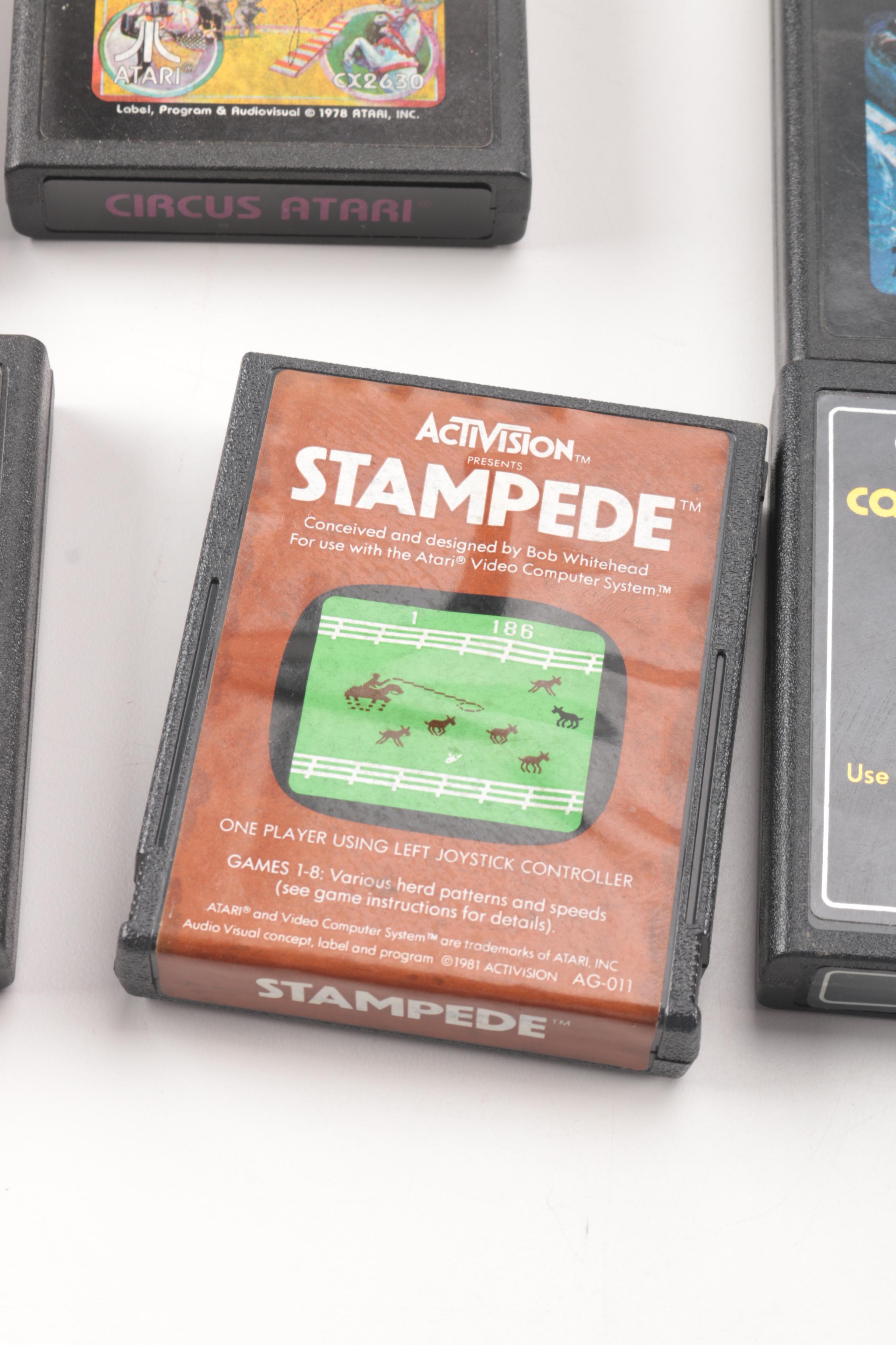 Atari 2600 Console with Games and Accessories