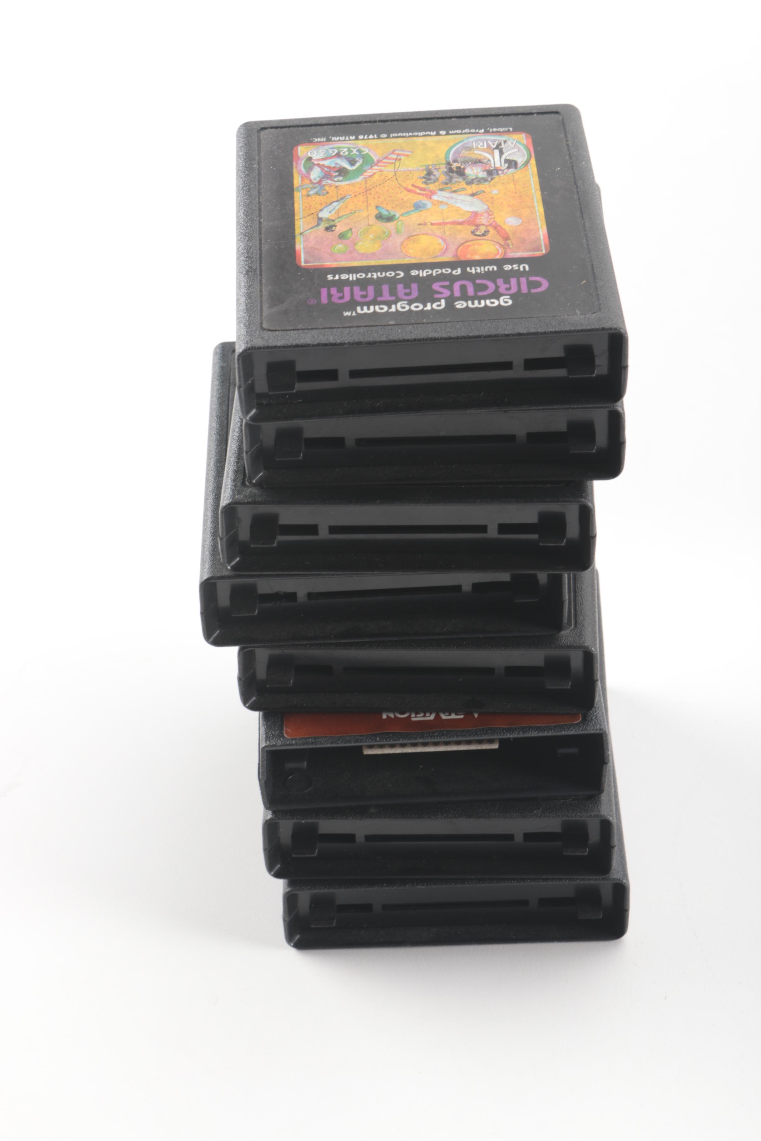 Atari 2600 Console with Games and Accessories