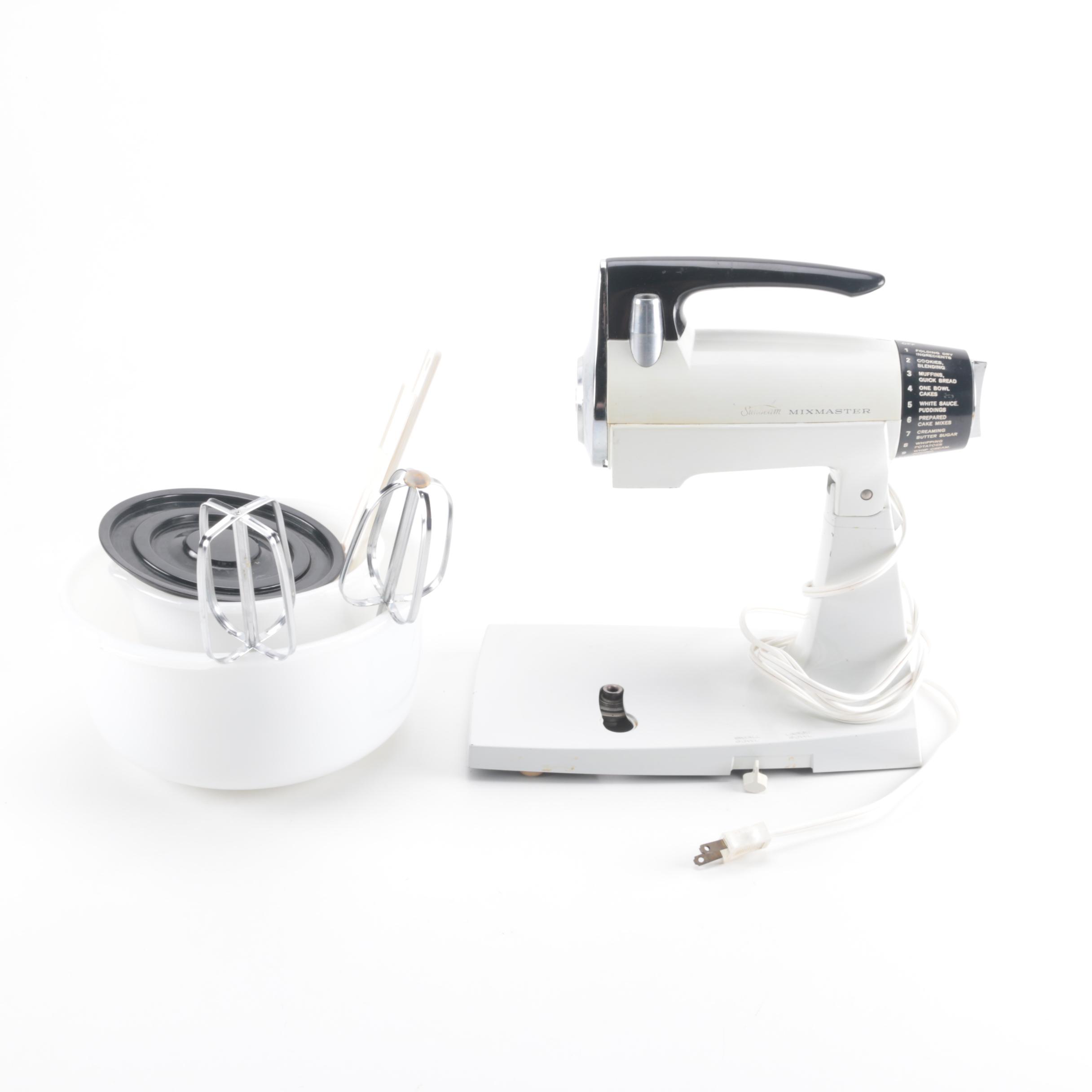 1950s Sunbeam MixMaster Mixer and Bowls