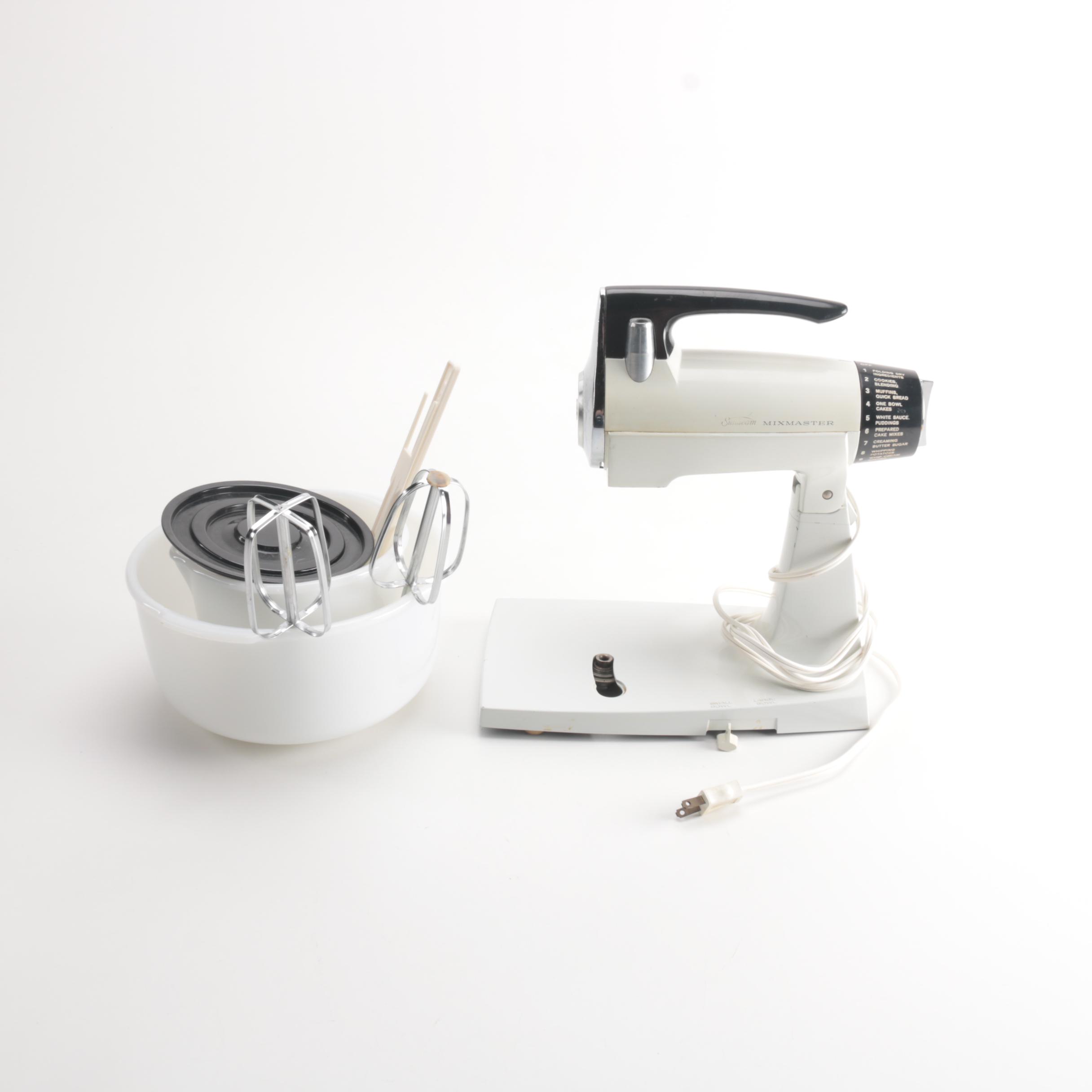 1950s Sunbeam MixMaster Mixer and Bowls