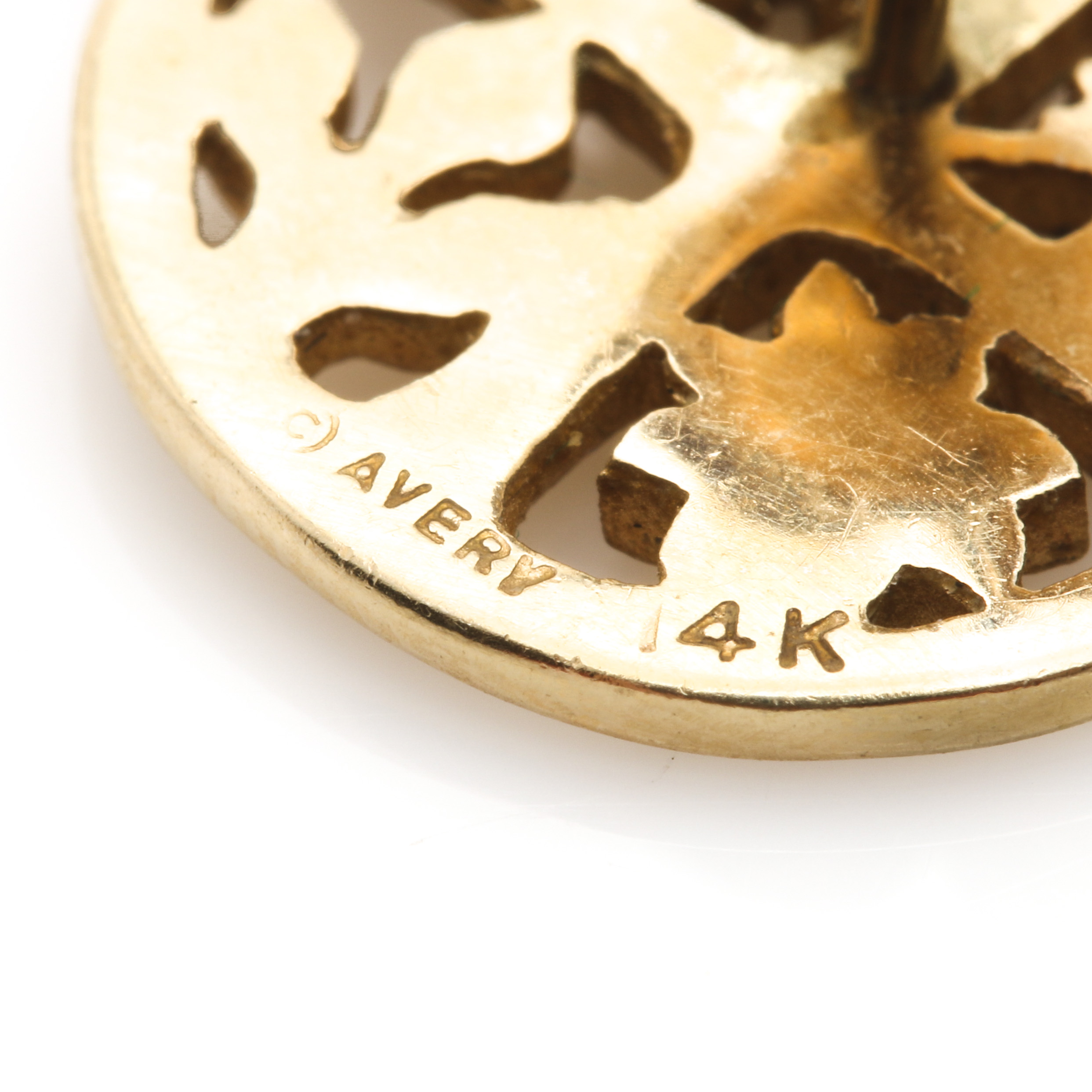 James Avery 14K Yellow Gold Four Seasons Motif Studs