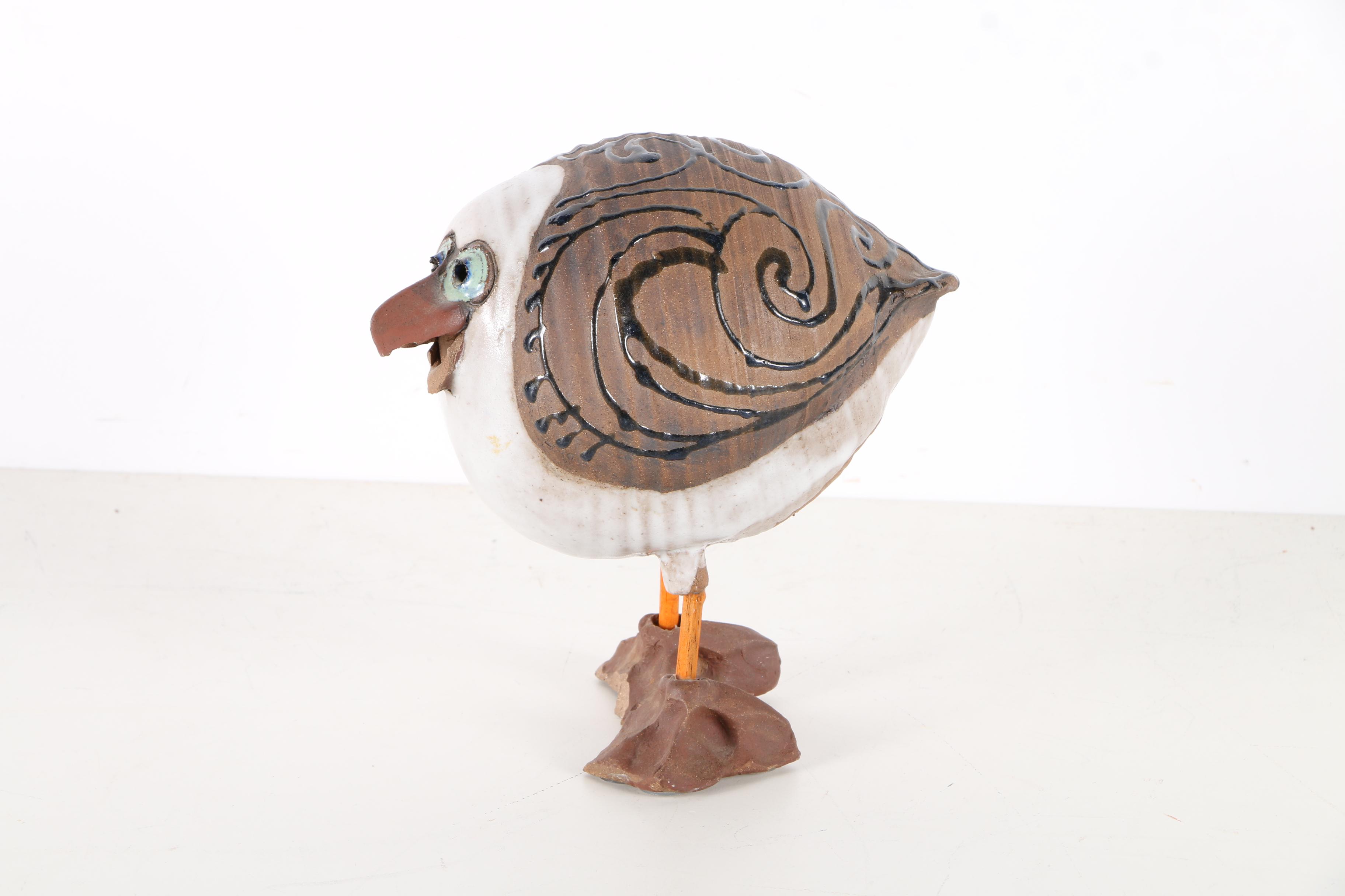 Susan Davis Ceramic Seagull Sculpture
