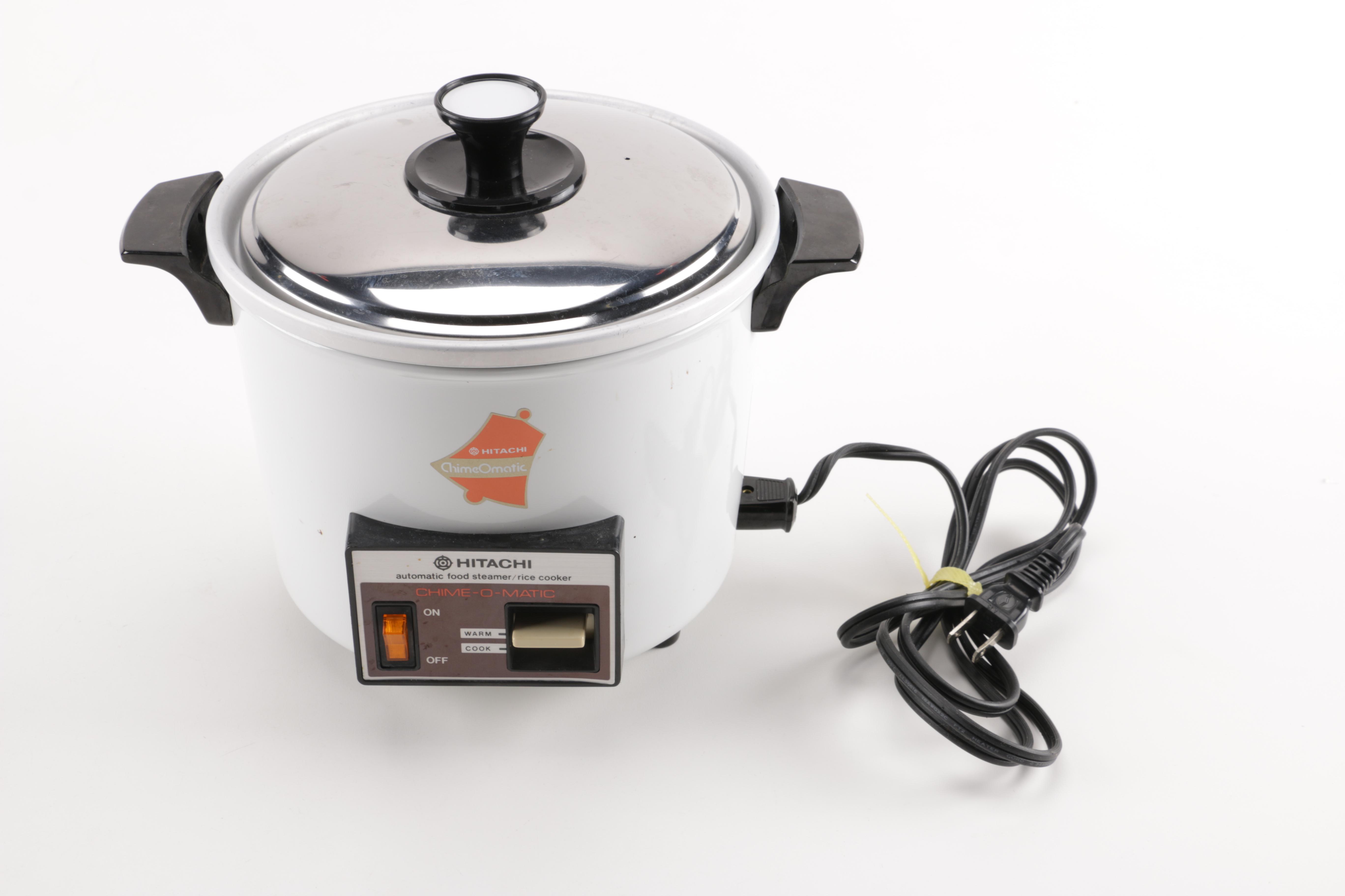 Hitachi Chime-O-Matic Rice Cooker with Corning Ware Bowls