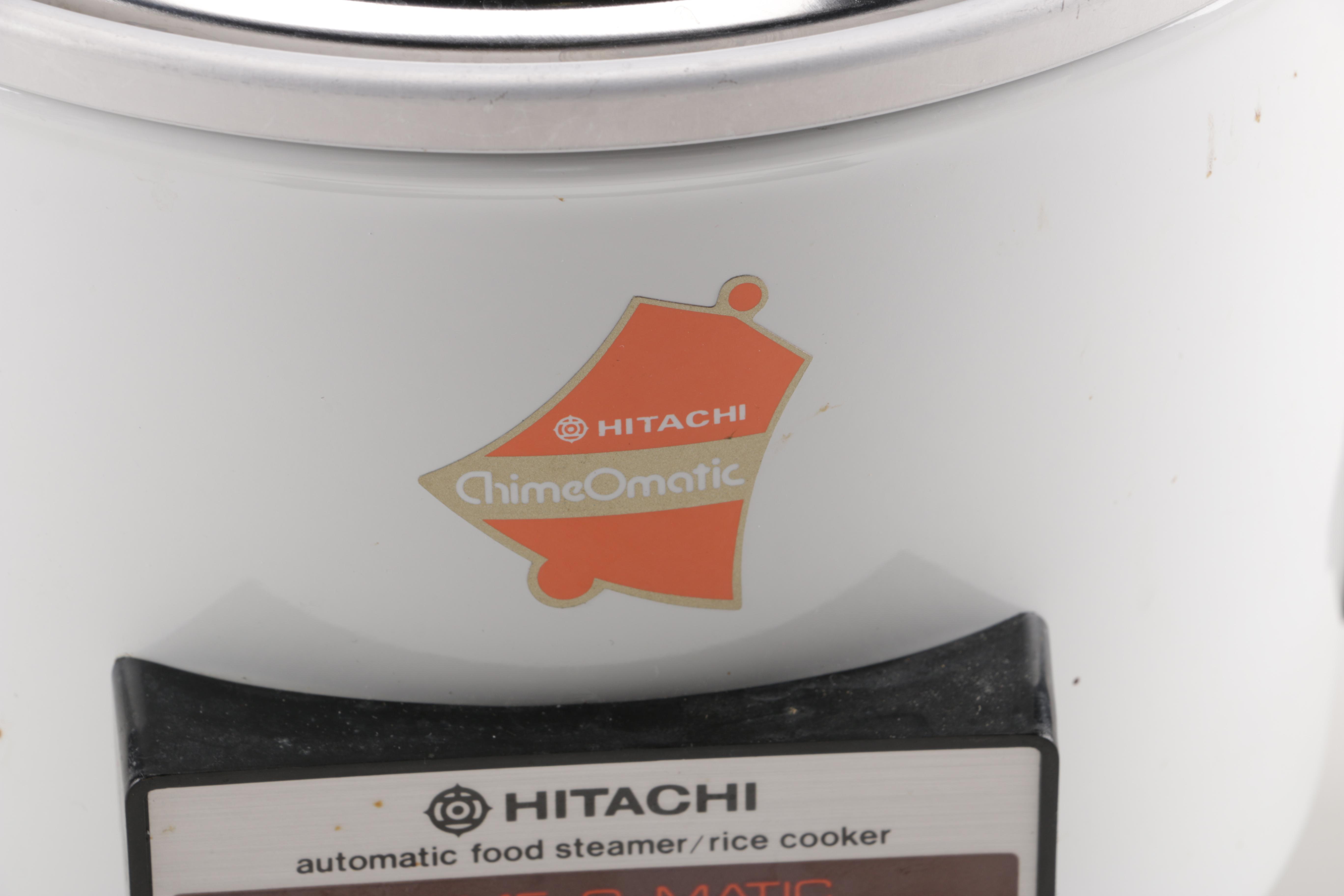Hitachi Chime-O-Matic Rice Cooker with Corning Ware Bowls