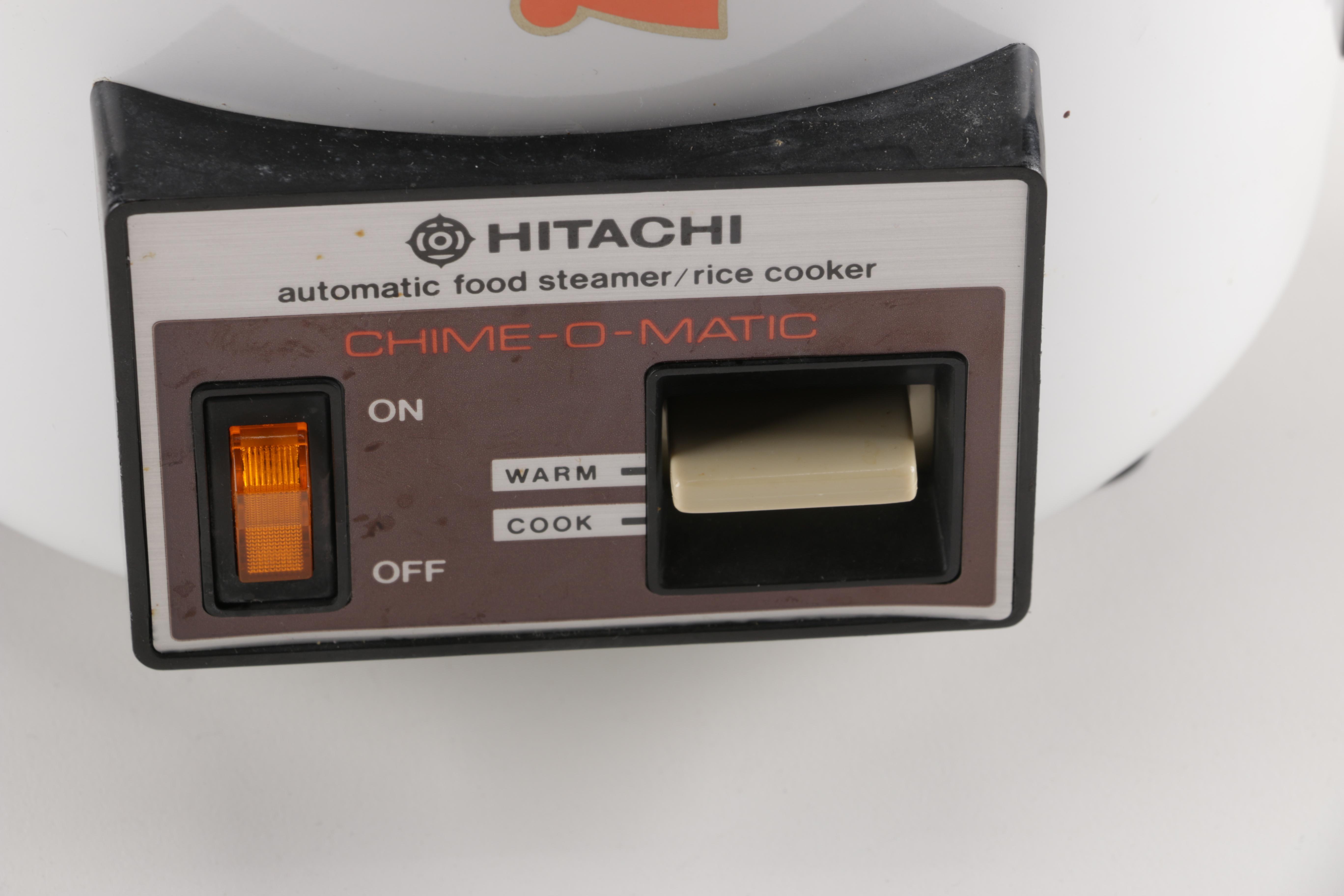 Hitachi Chime-O-Matic Rice Cooker with Corning Ware Bowls