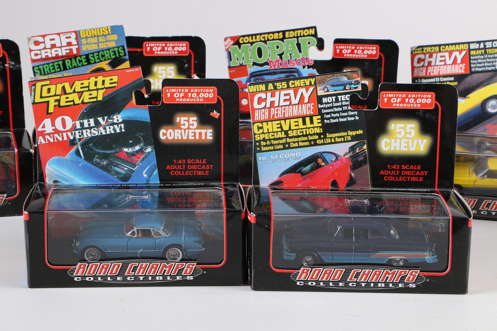 Limited Edition 'Road Champs Collectibles" 1:43 Die-Cast Model Cars
