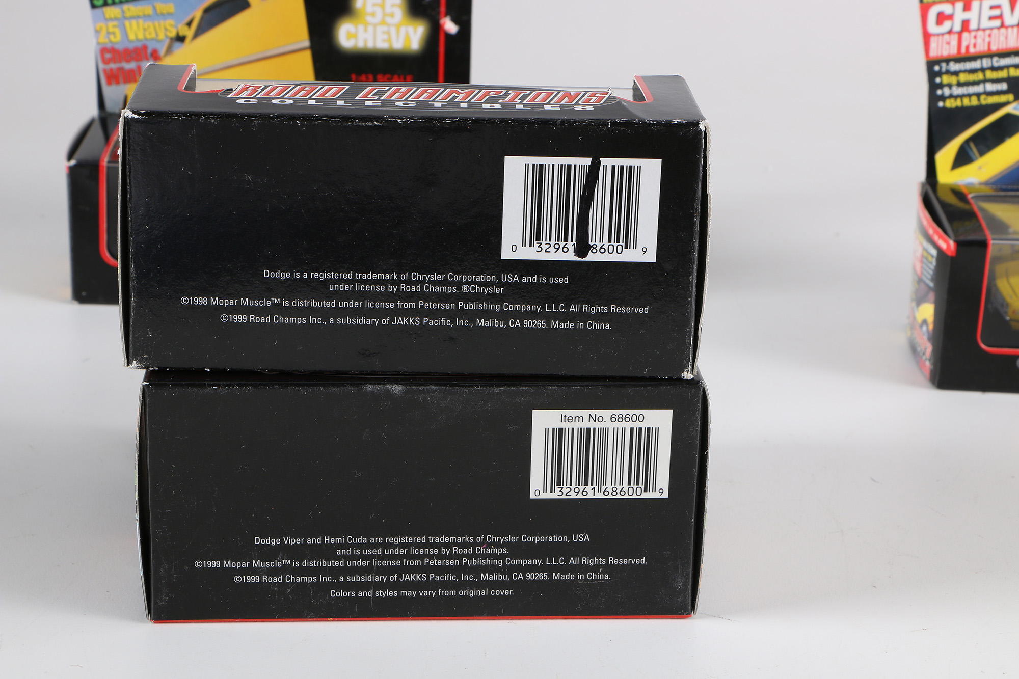 Limited Edition 'Road Champs Collectibles" 1:43 Die-Cast Model Cars