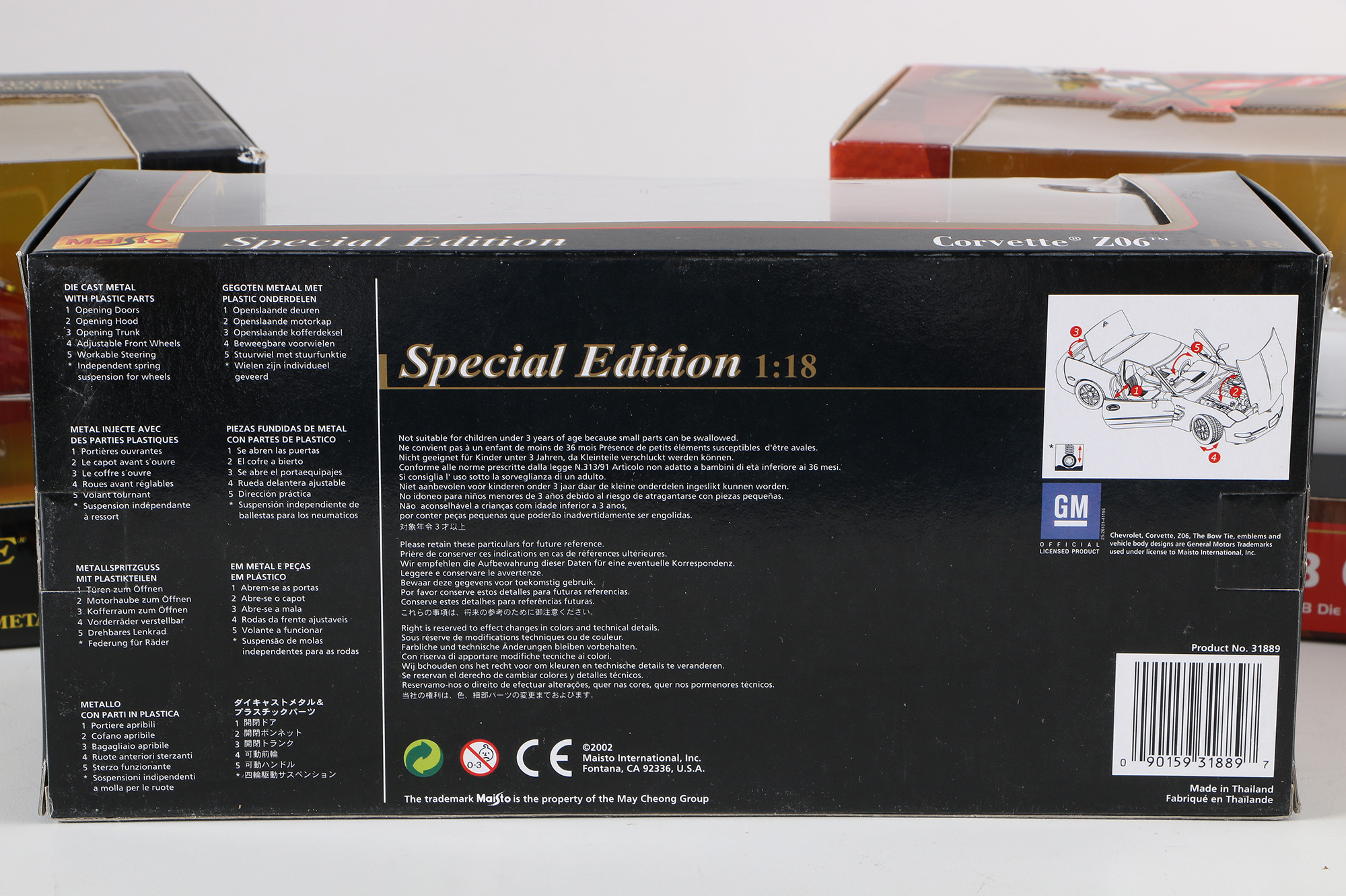 Maisto and American Muscle Die Cast Corvette Model Cars