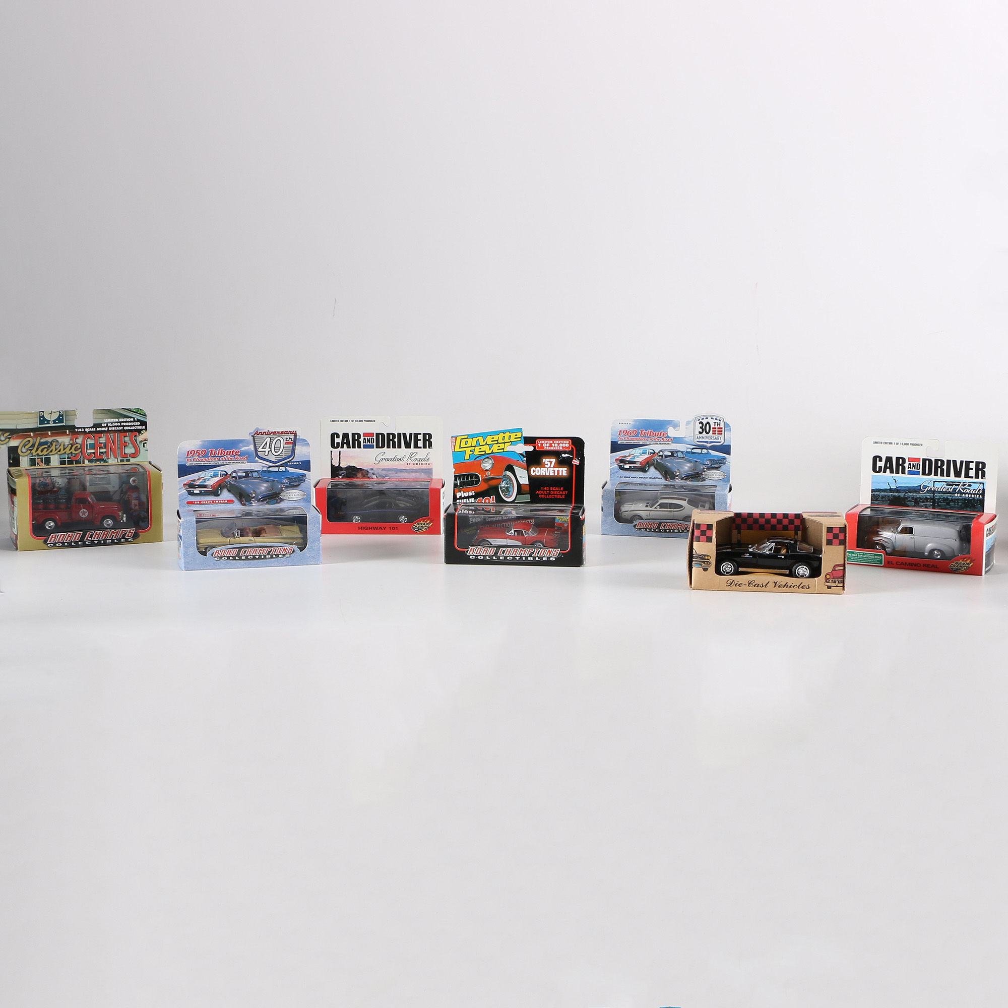 Road Champions and Classic Scenes Die-Cast Cars