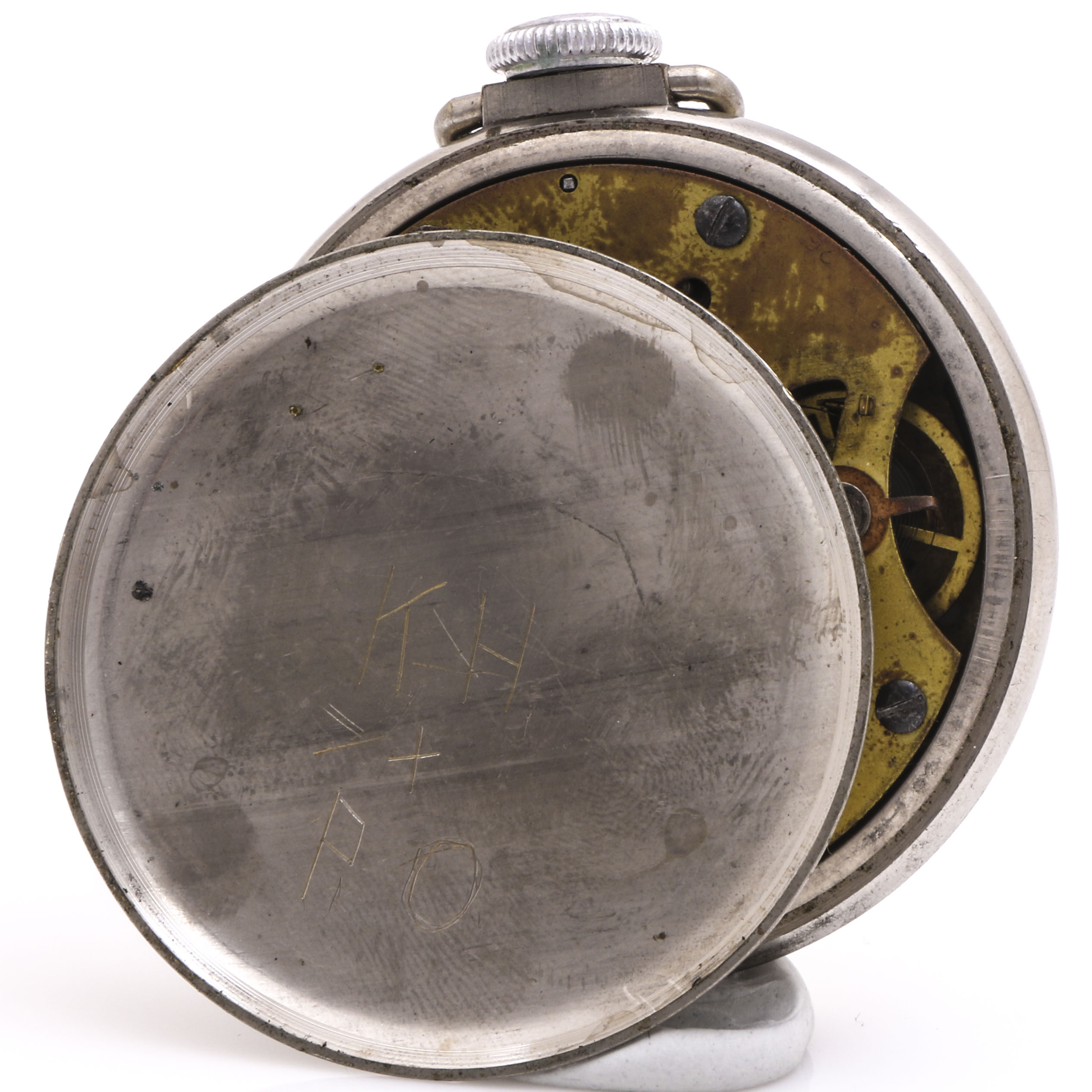 Ingraham Viceroy Silver Tone Pocket Watch