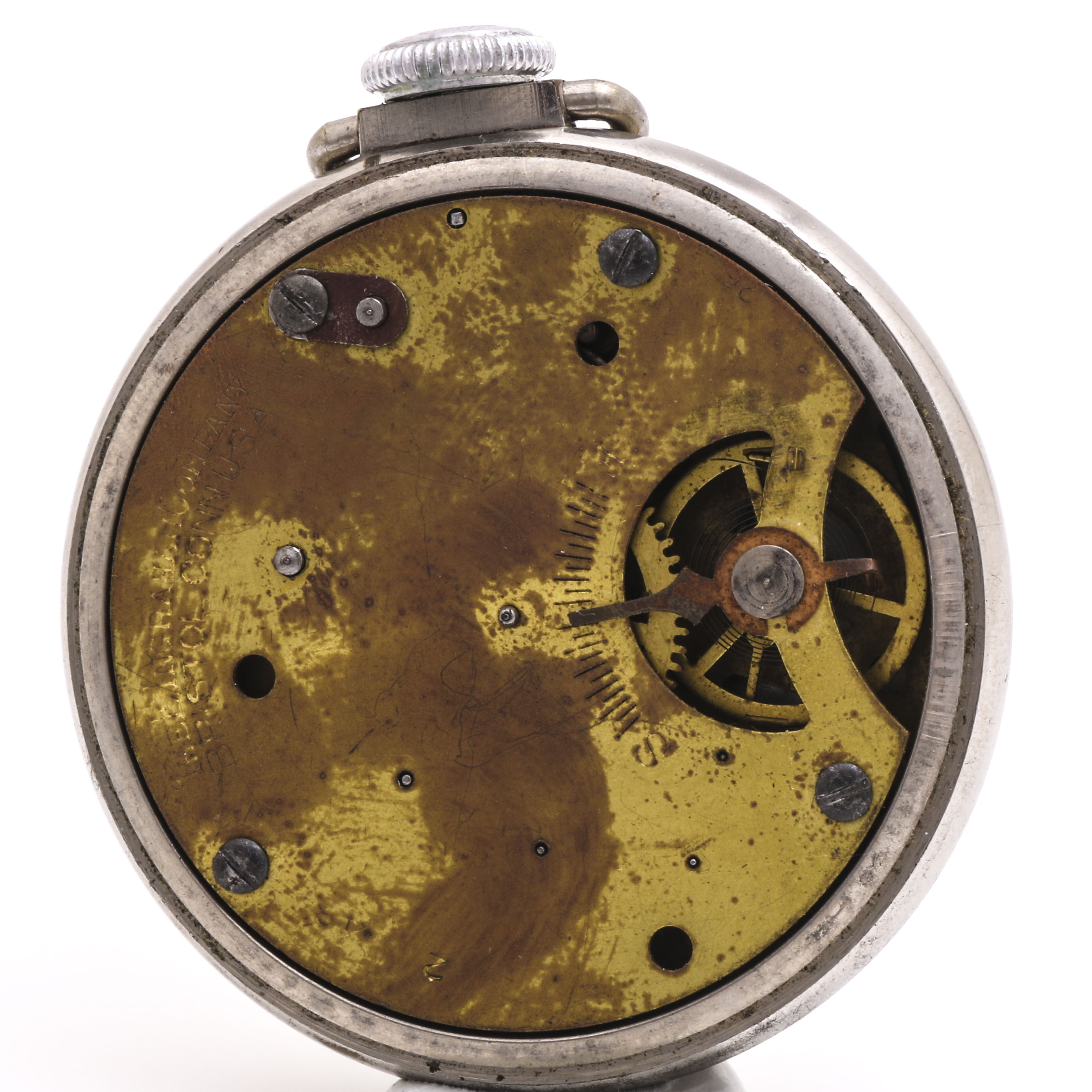 Ingraham Viceroy Silver Tone Pocket Watch