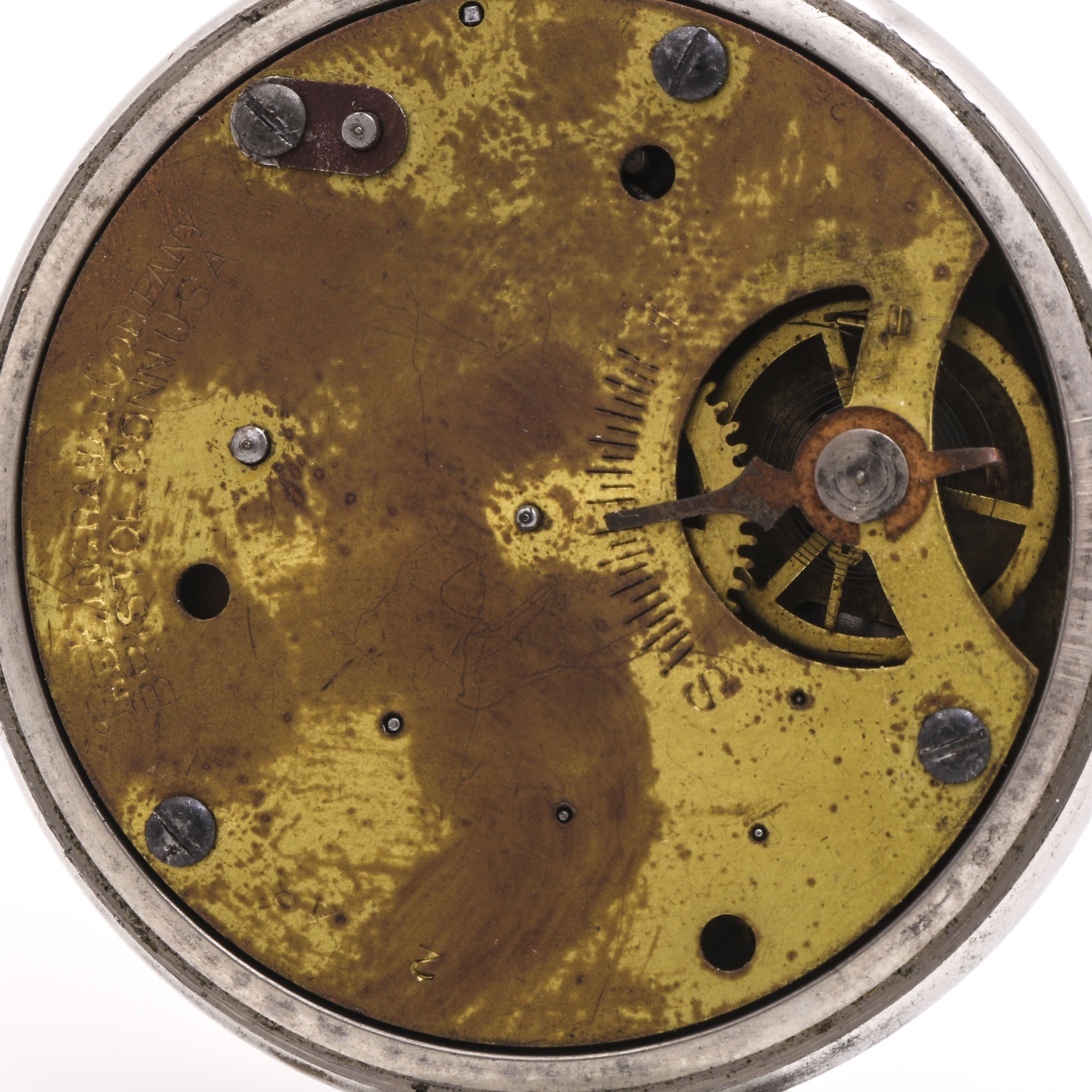 Ingraham Viceroy Silver Tone Pocket Watch