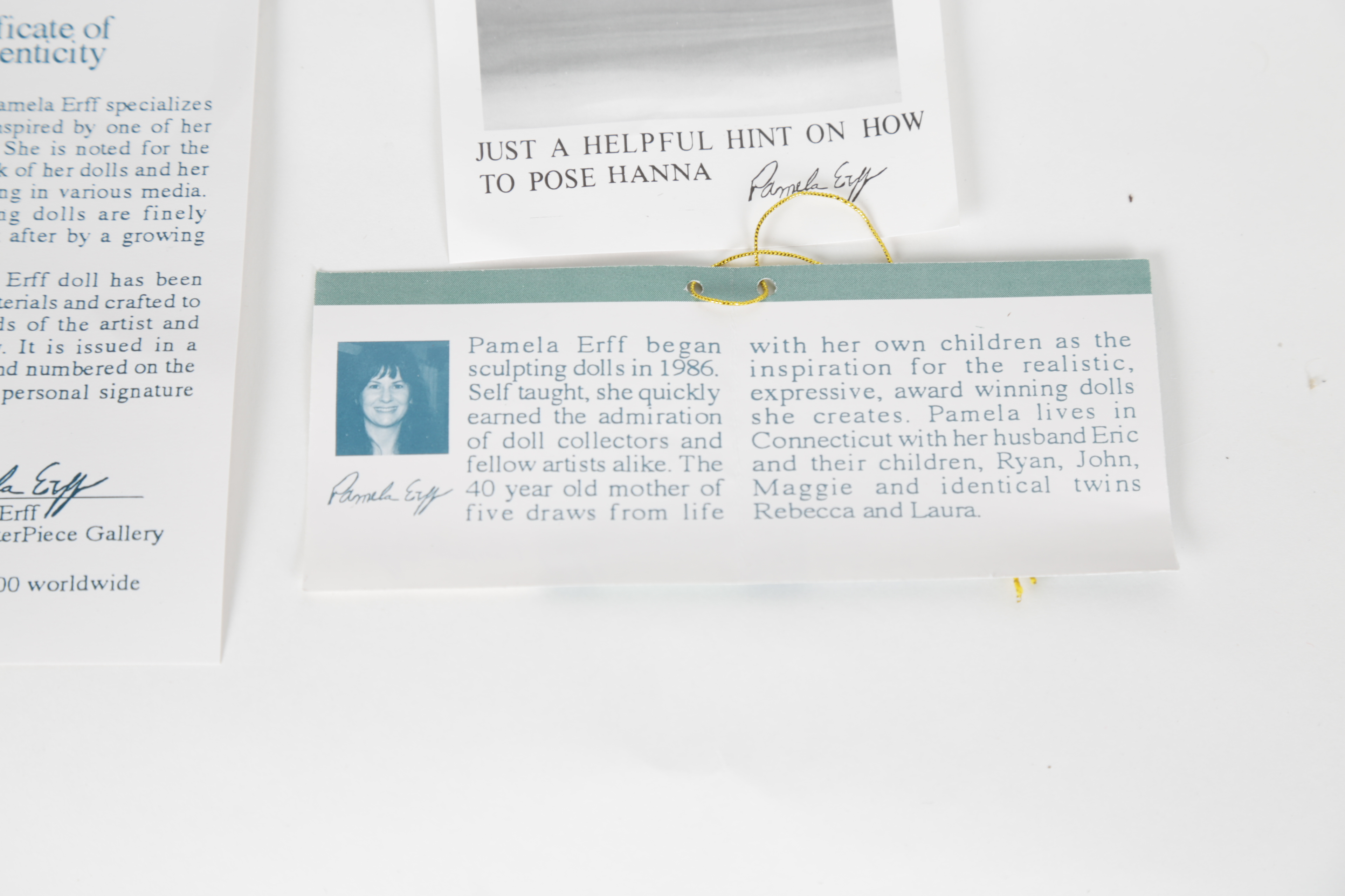 Limited Edition "Hanna" Masterpiece Gallery Doll