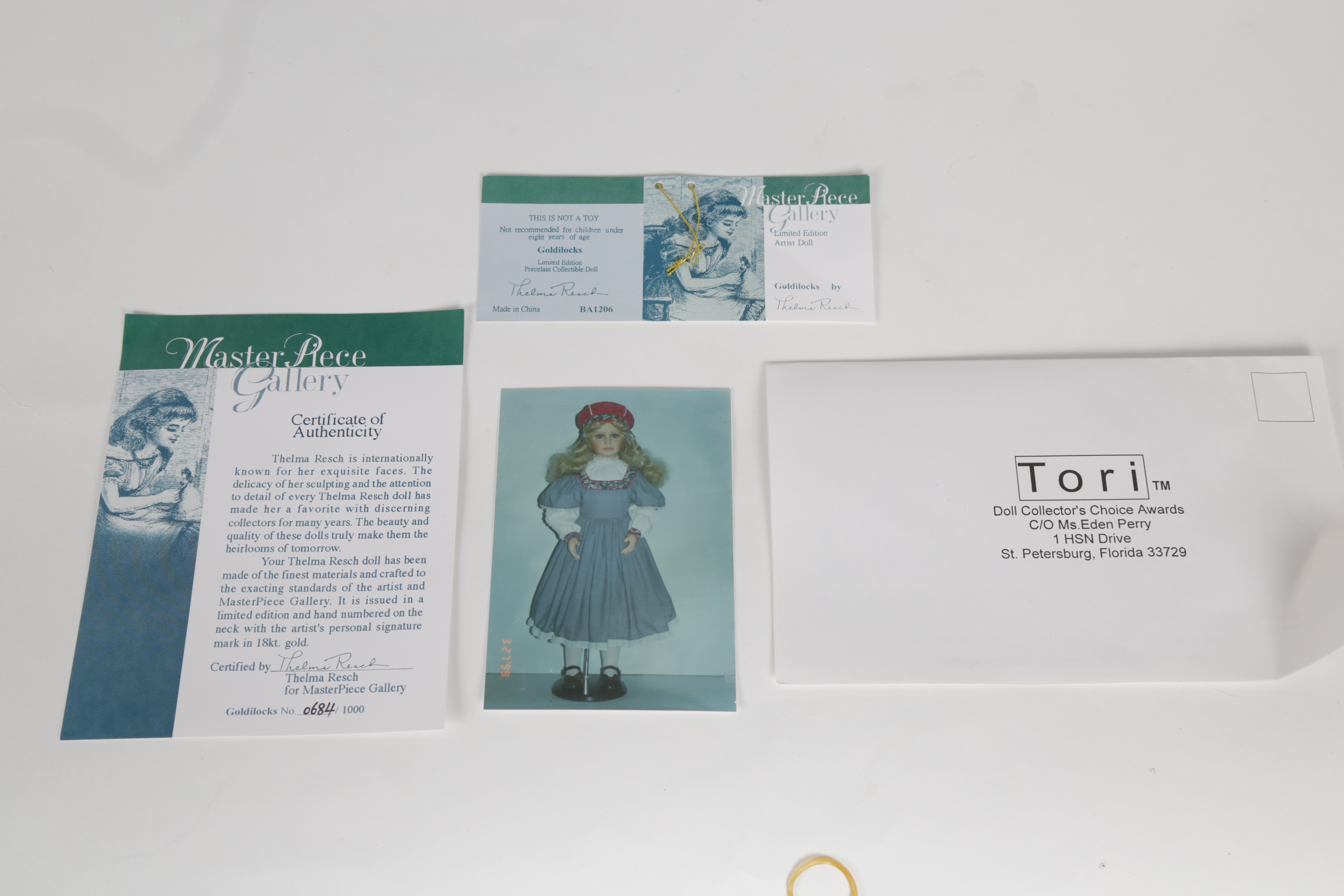 Limited Edition "Goldilocks" Masterpiece Gallery Doll