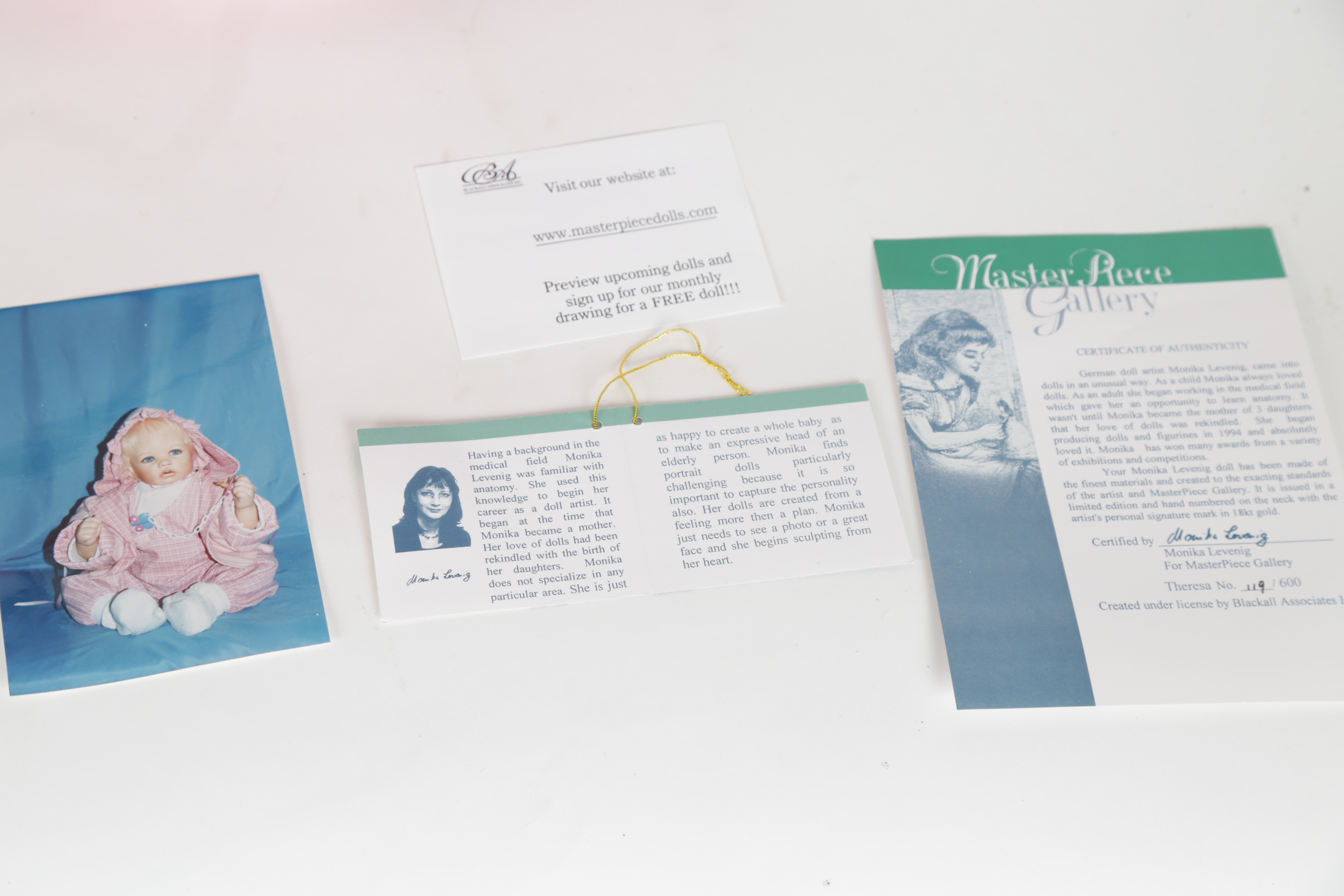 Limited Edition "Theresa" Masterpiece Gallery Doll