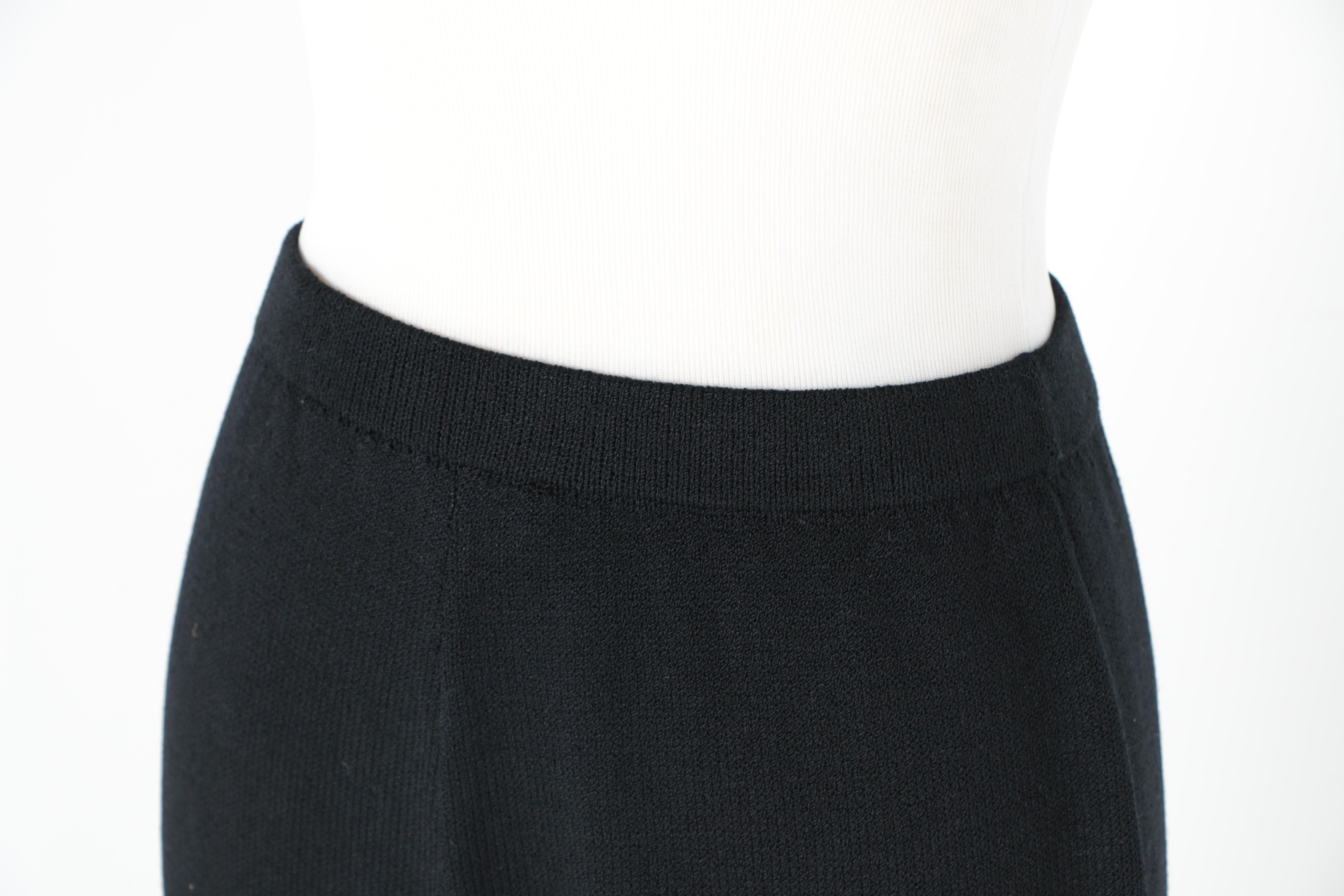 St. John Evening Black Knit Pants