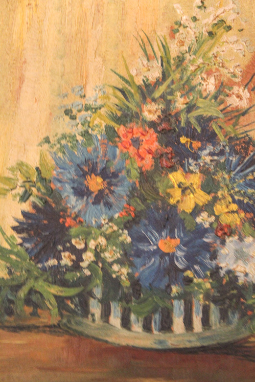 Leighton C. Hamilton Oil on Board Painting of a Floral Still Life