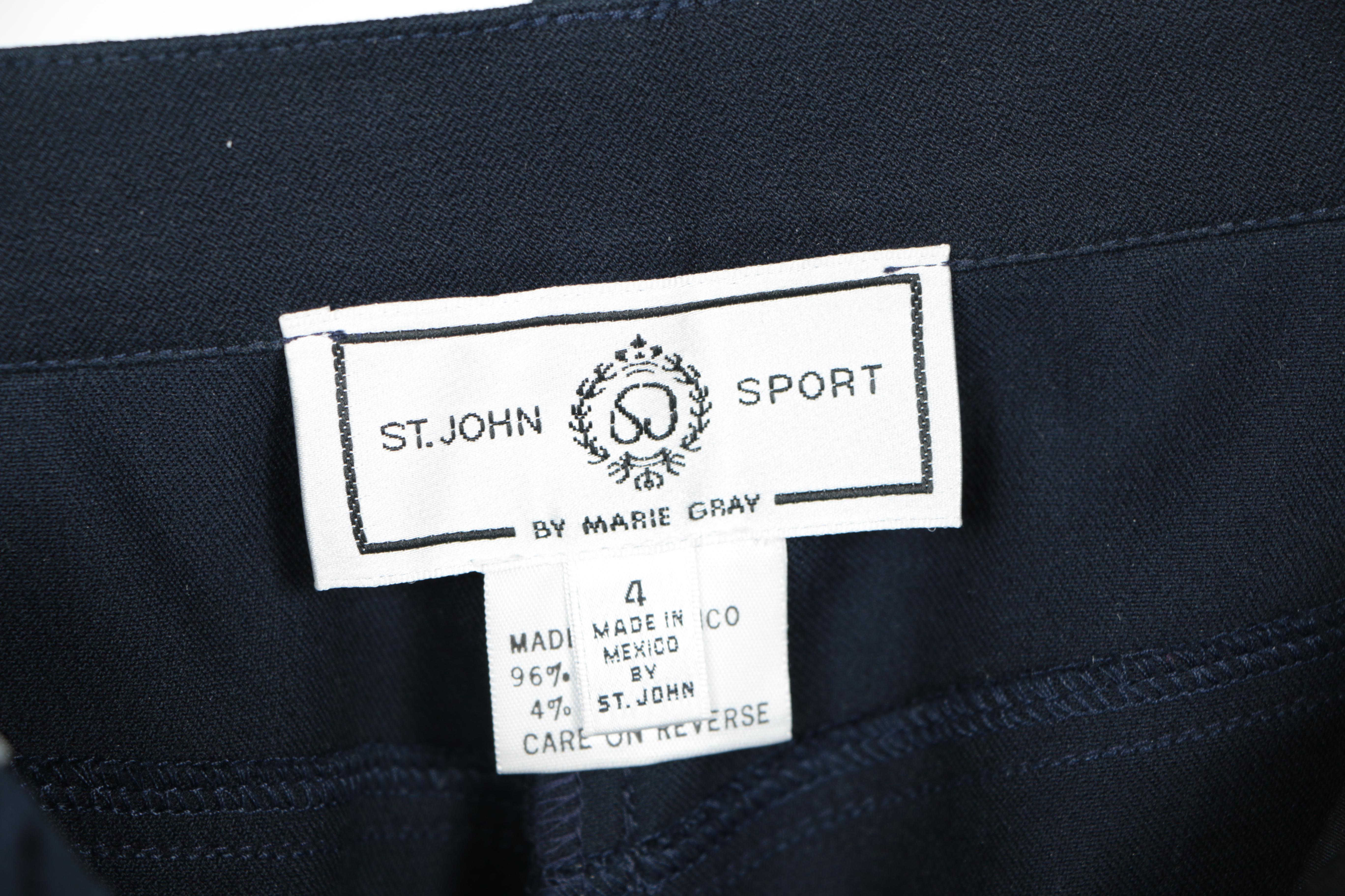 St. John  Sport Navy and Black Pants
