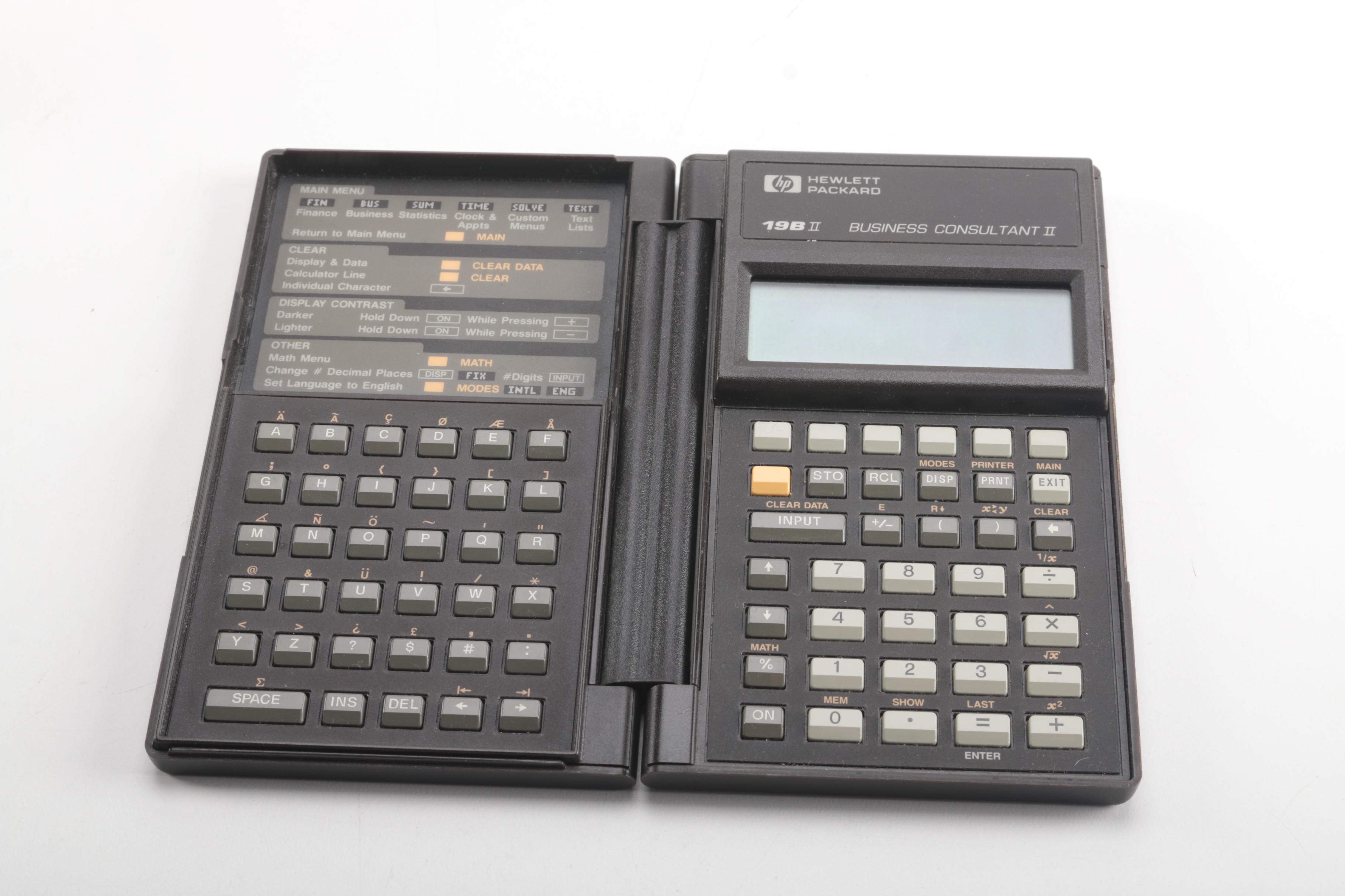 1989 HP Financial Calculator with Manual