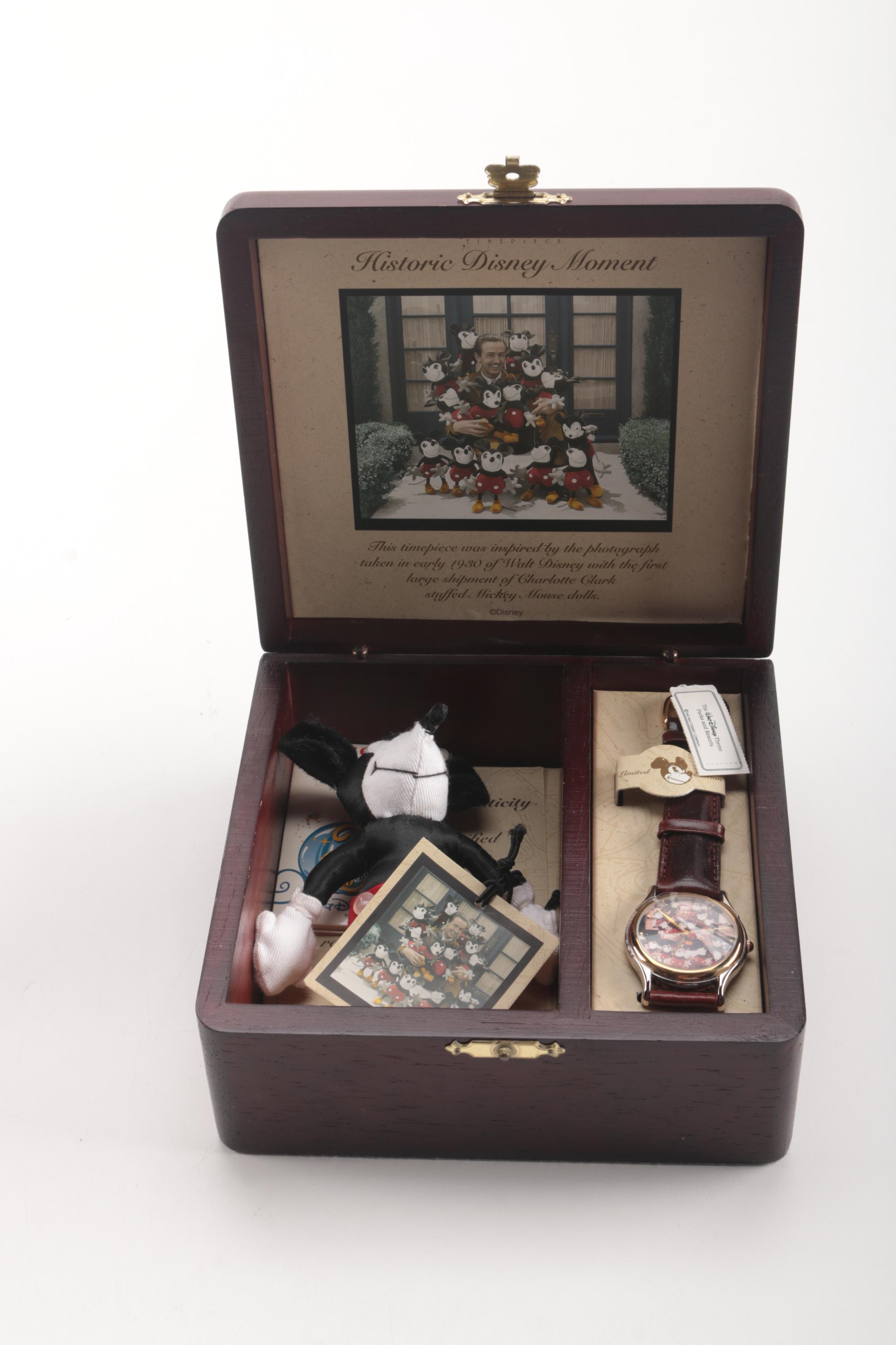 Limited Edition Walt Disney TImepiece in Collectors Box and Fanny Pack