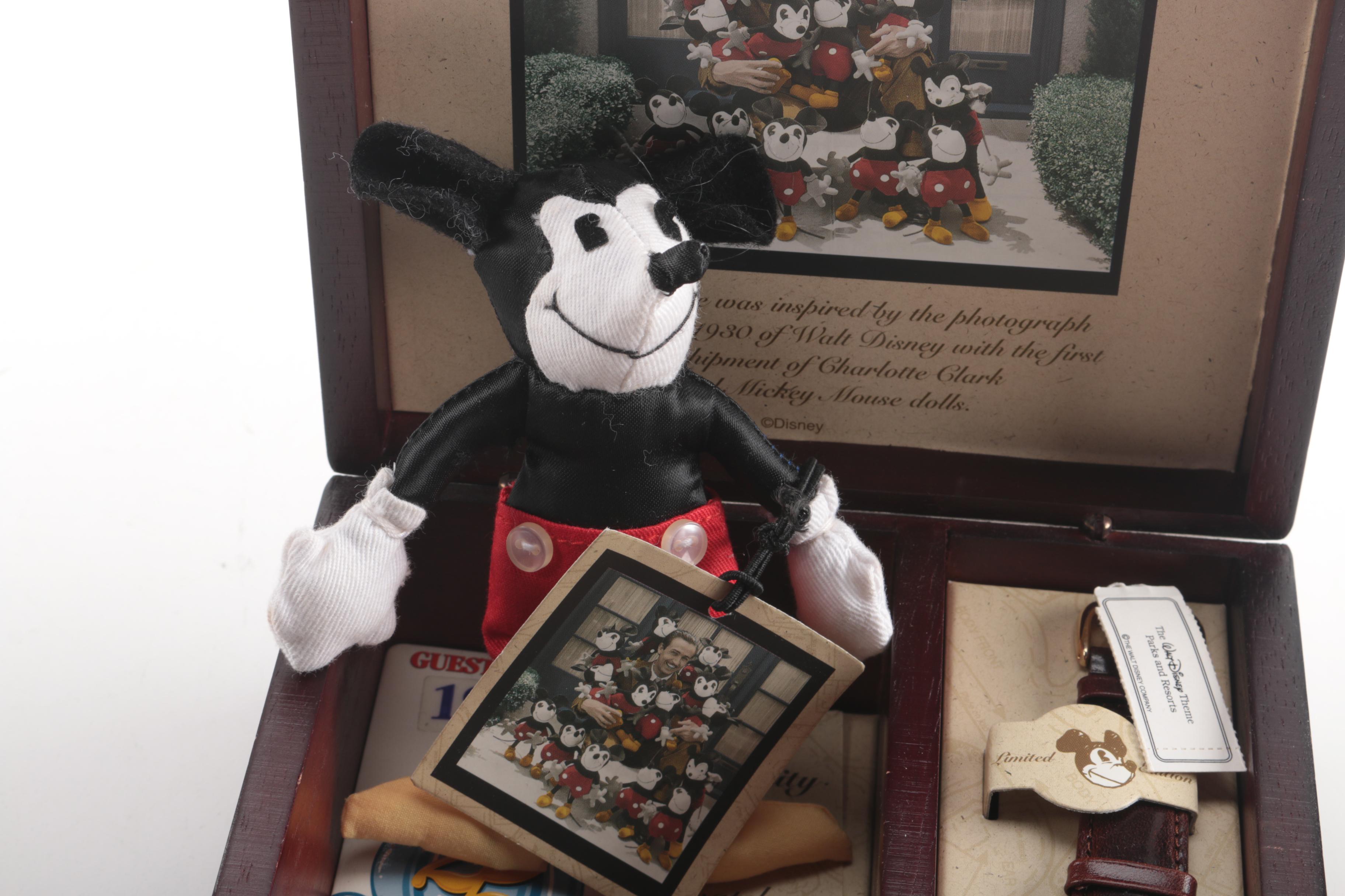 Limited Edition Walt Disney TImepiece in Collectors Box and Fanny Pack