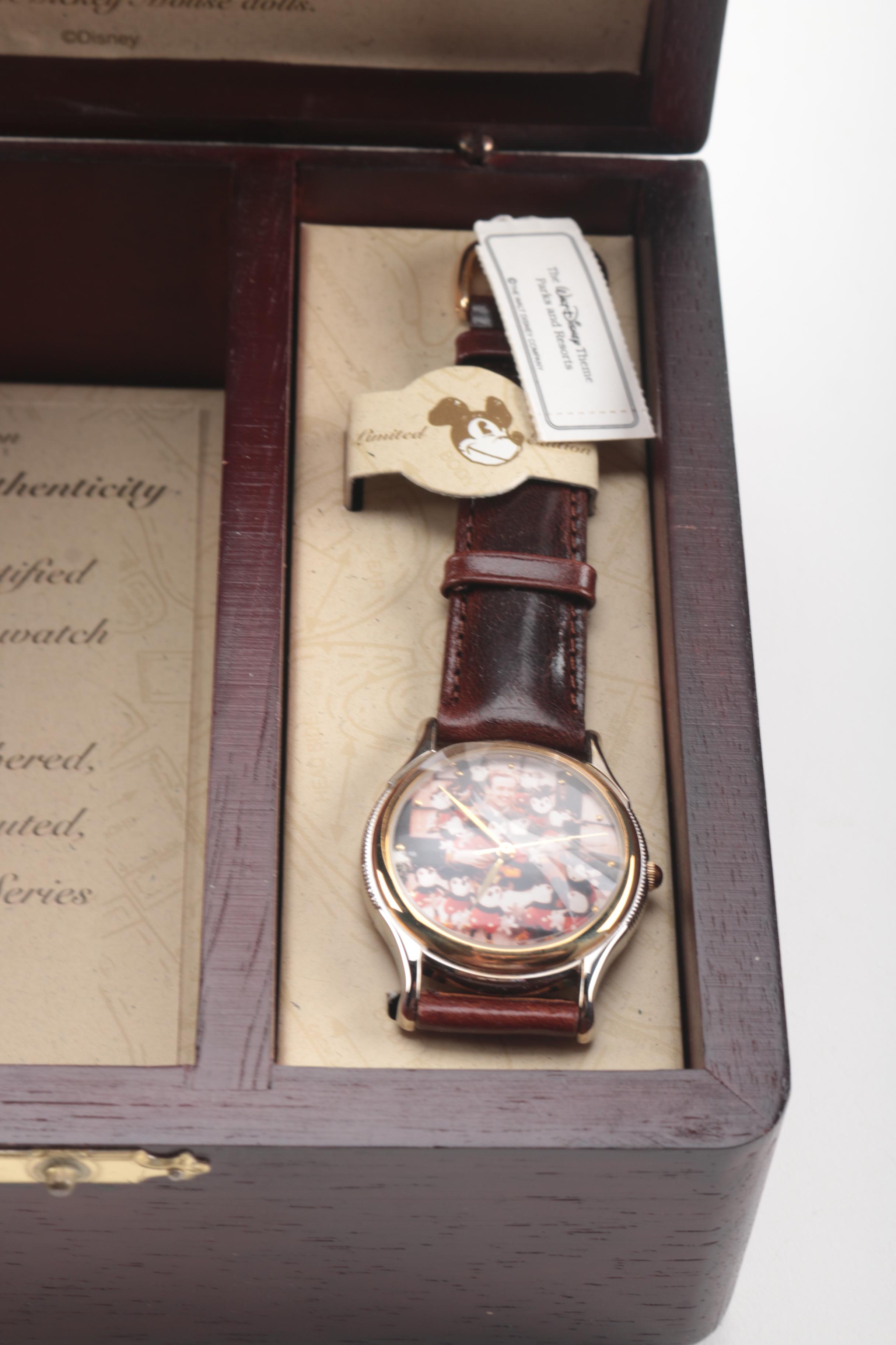 Limited Edition Walt Disney TImepiece in Collectors Box and Fanny Pack