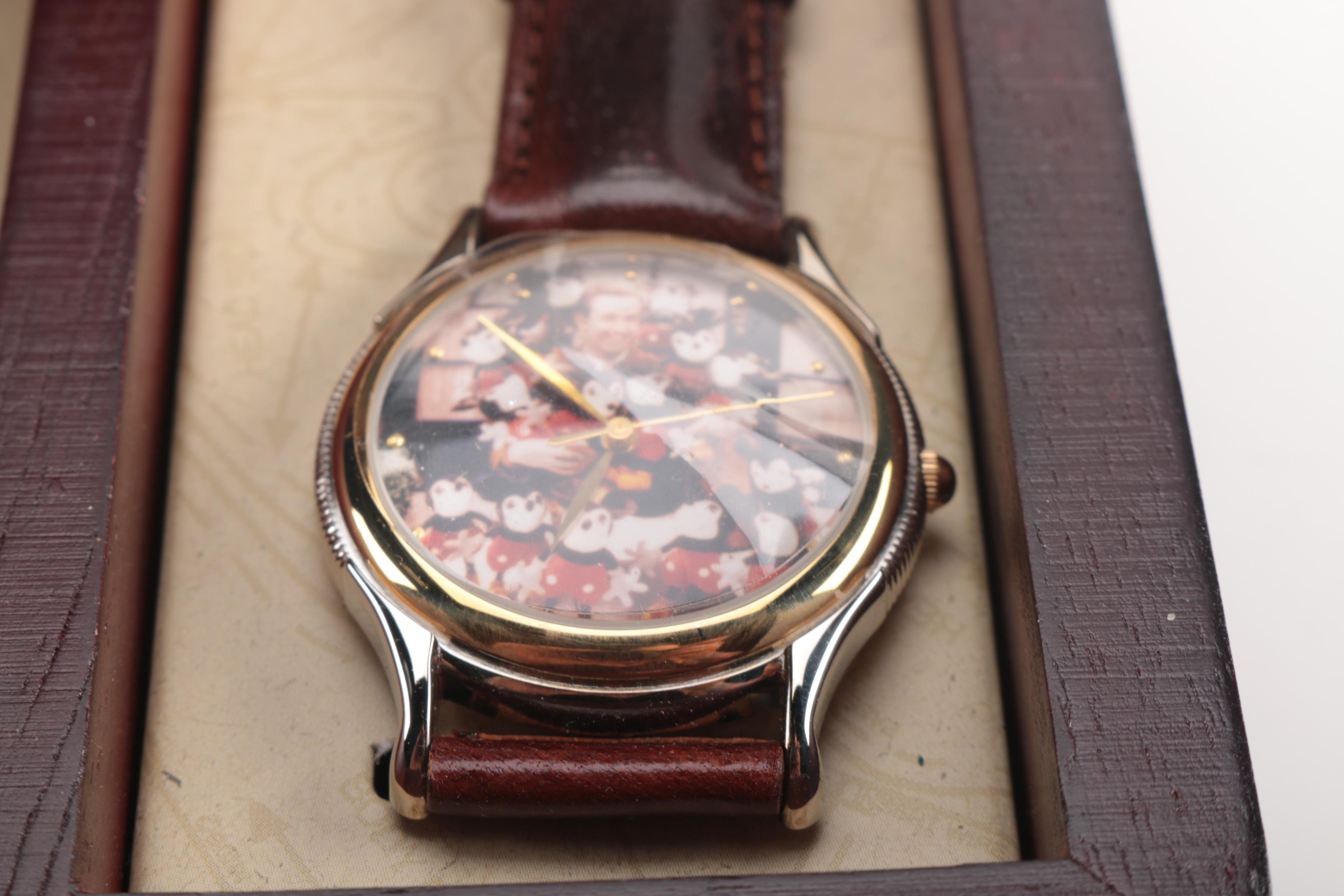 Limited Edition Walt Disney TImepiece in Collectors Box and Fanny Pack