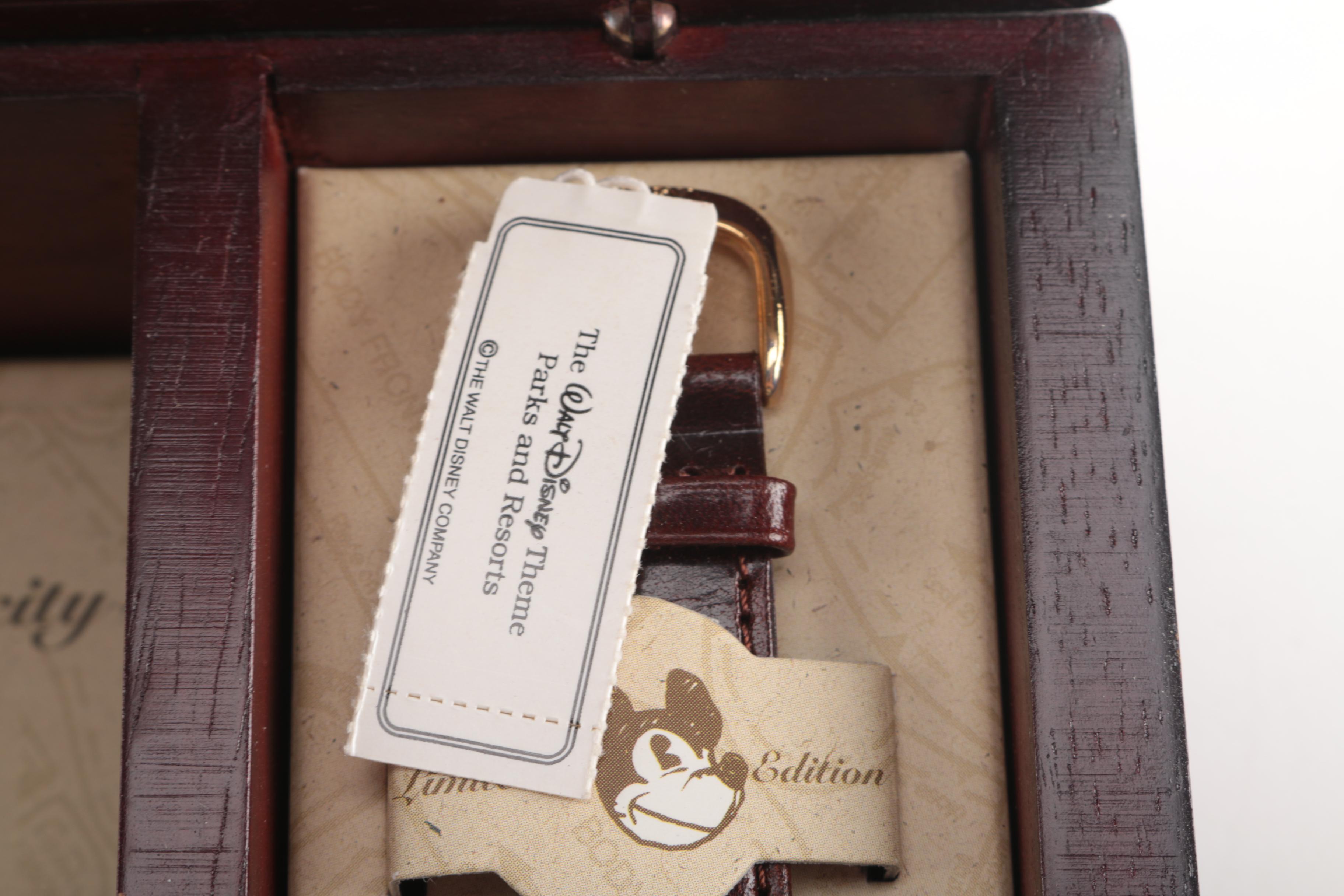 Limited Edition Walt Disney TImepiece in Collectors Box and Fanny Pack