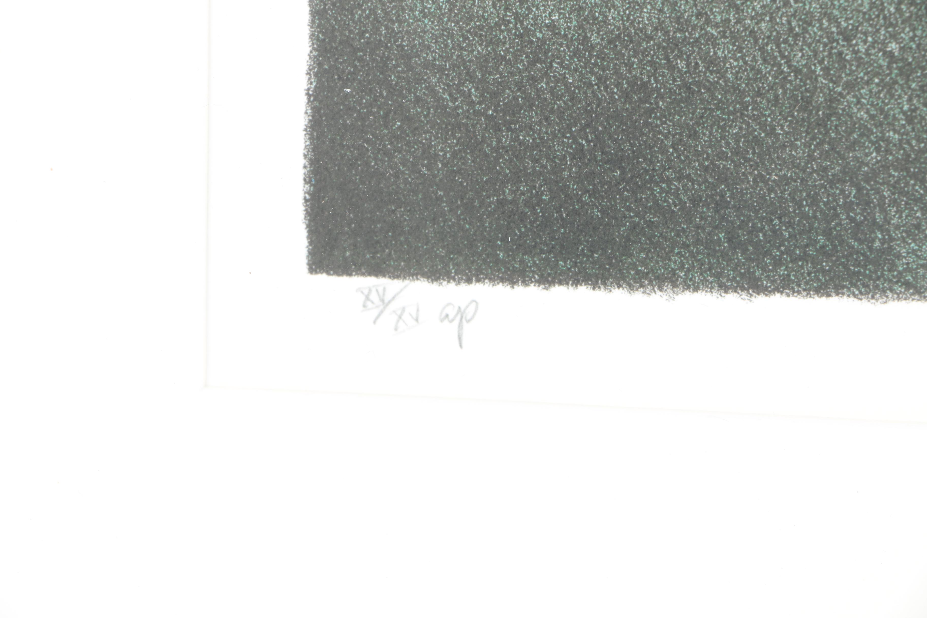 Robert Kipniss Artist Proof Lithograph "Fields at Morning"