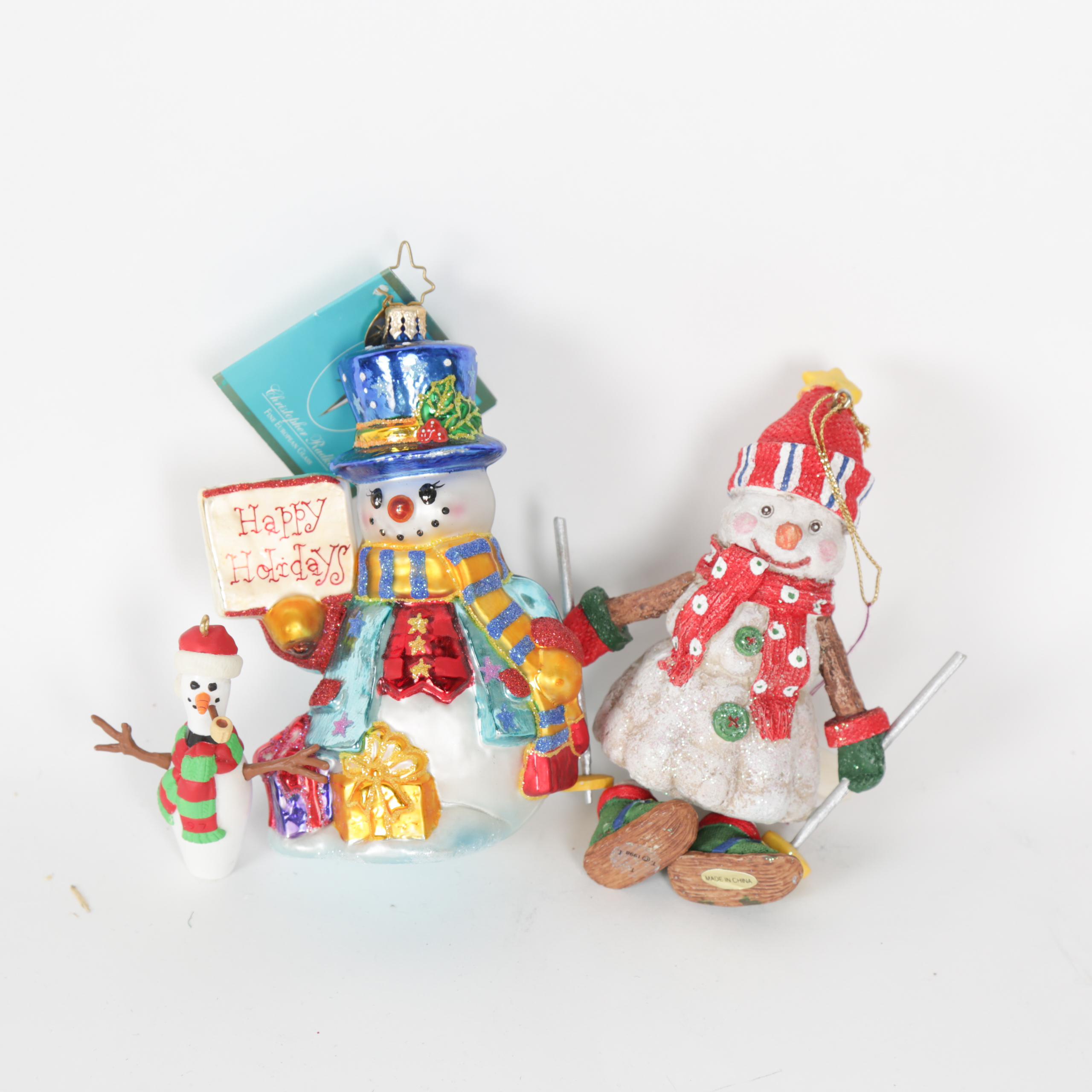 Variety of Christmas Ornaments