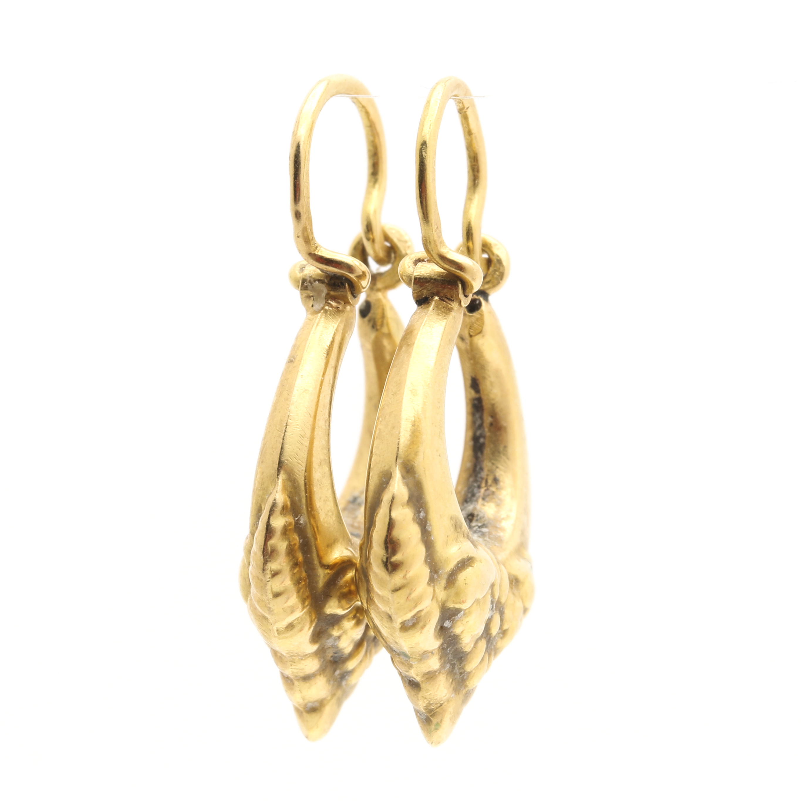 18K Yellow Gold Hoop Earrings