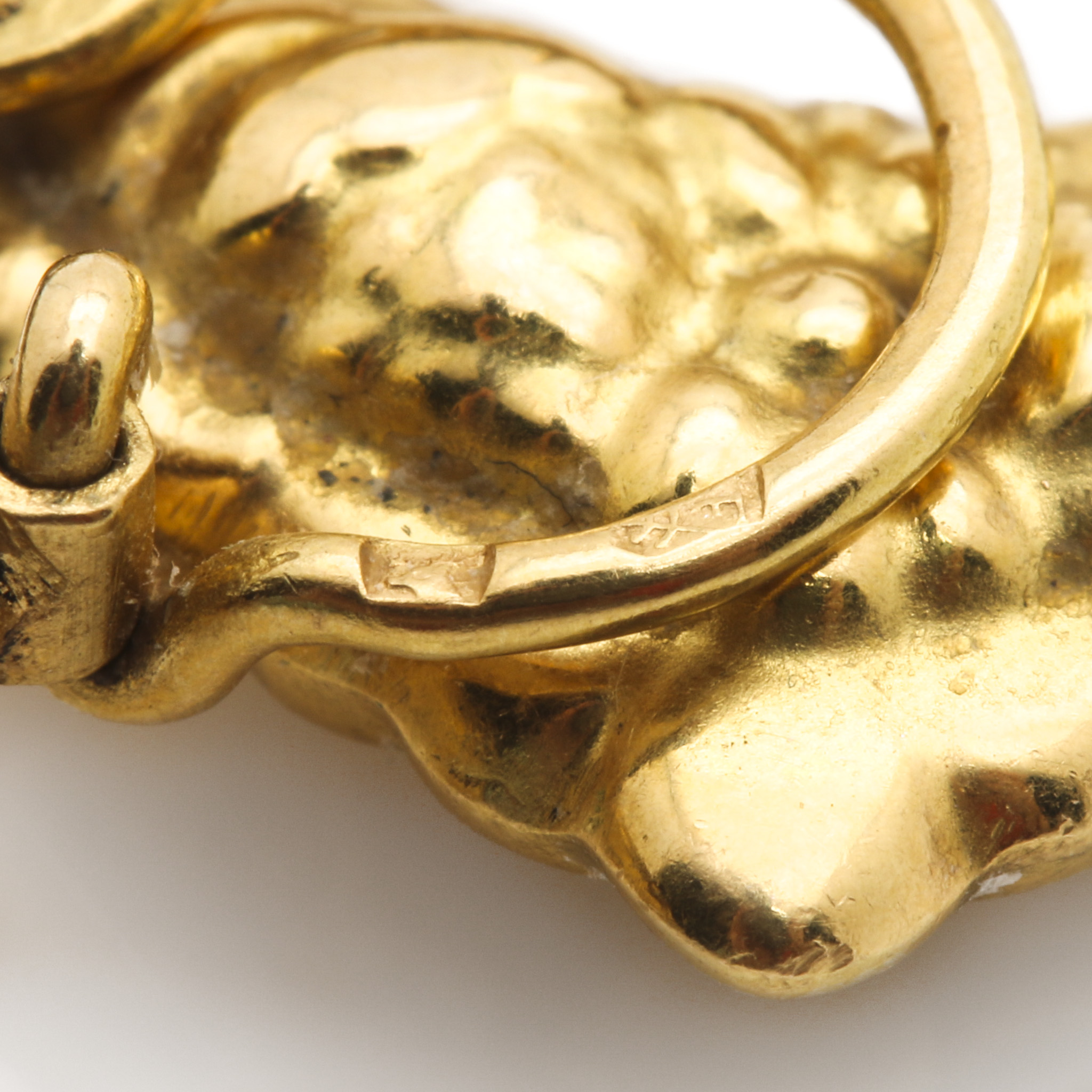 18K Yellow Gold Hoop Earrings