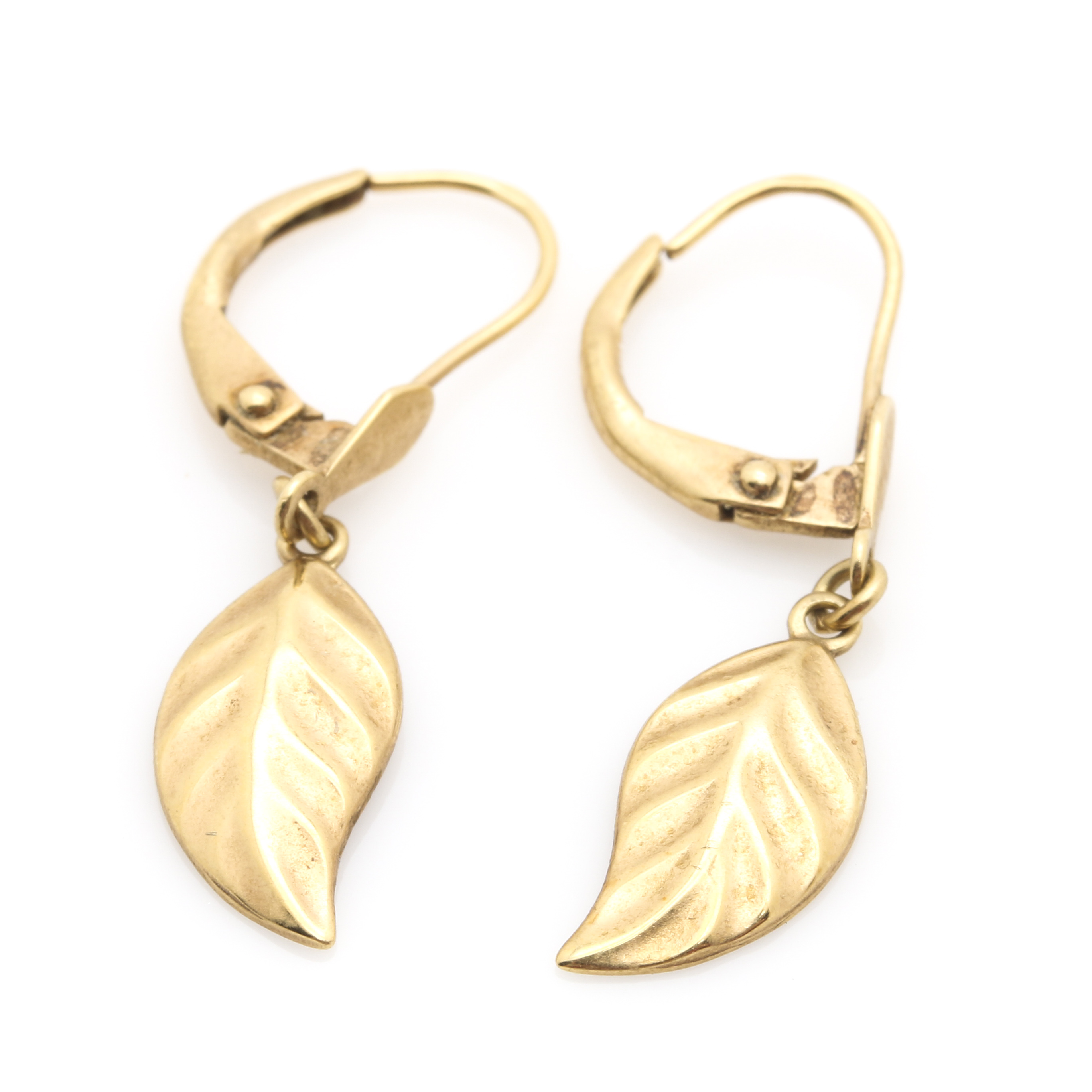 18K Yellow Gold Earrings Including Turquoise