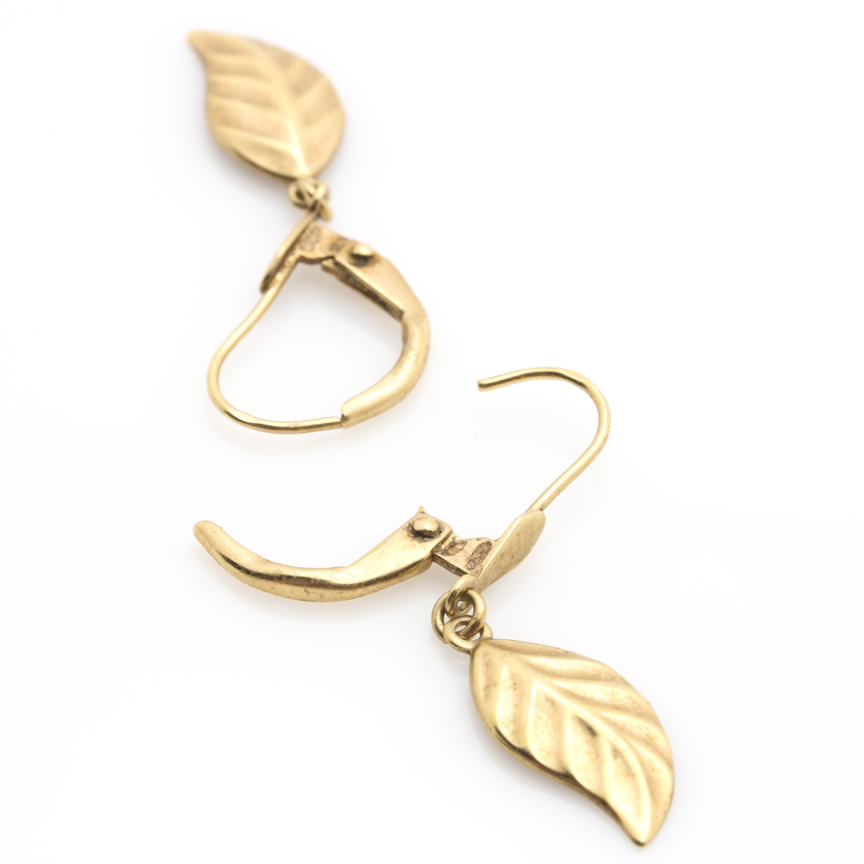 18K Yellow Gold Earrings Including Turquoise