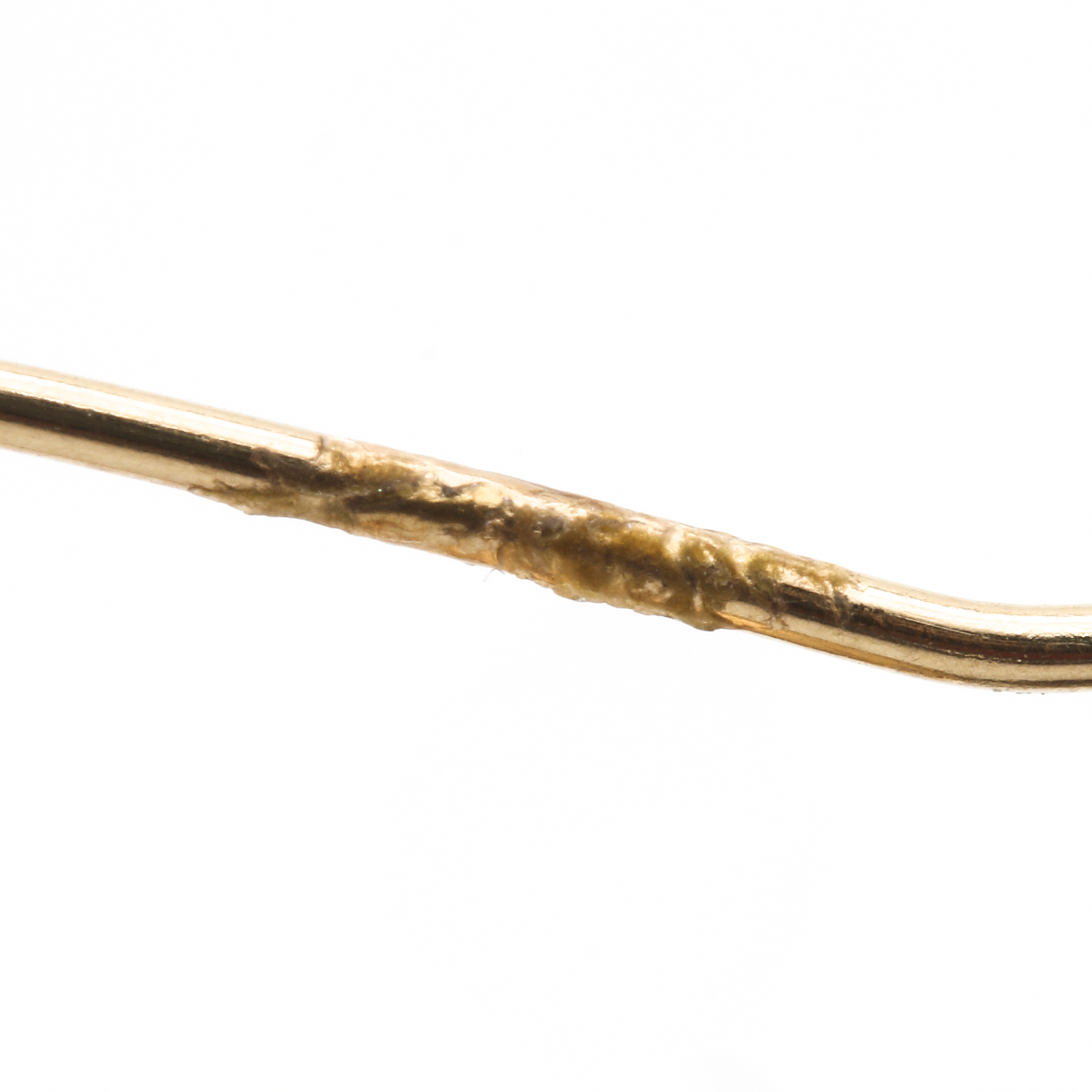 14K Yellow Gold Dangle Earrings With Brooch