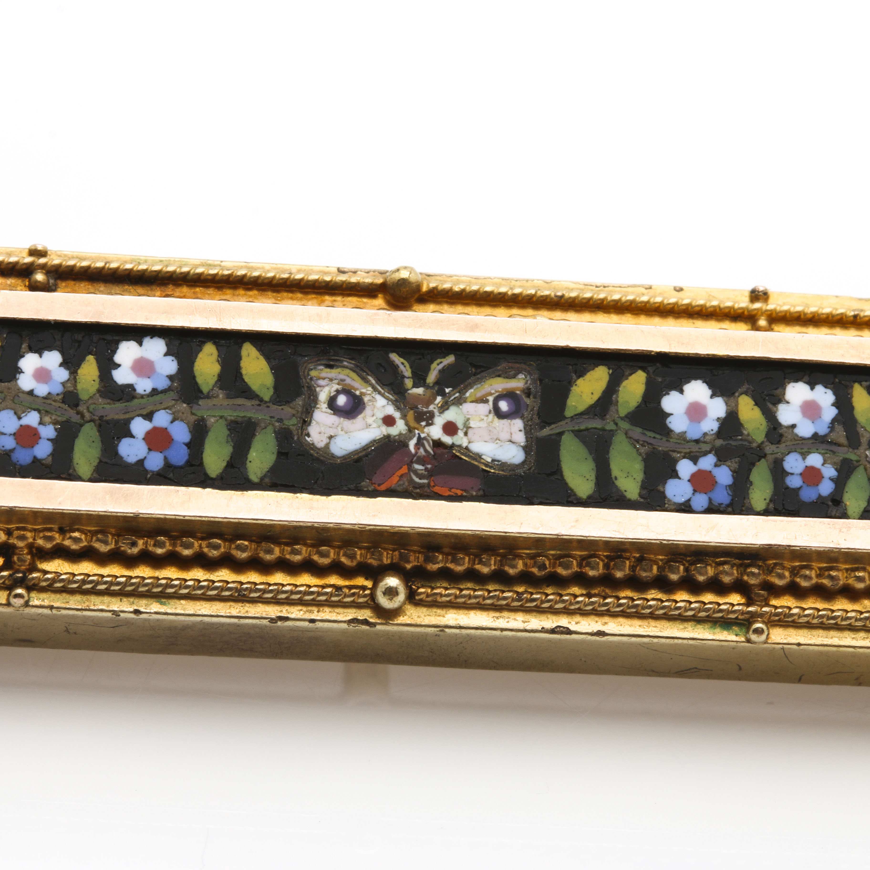 14K Yellow Gold Dangle Earrings With Brooch