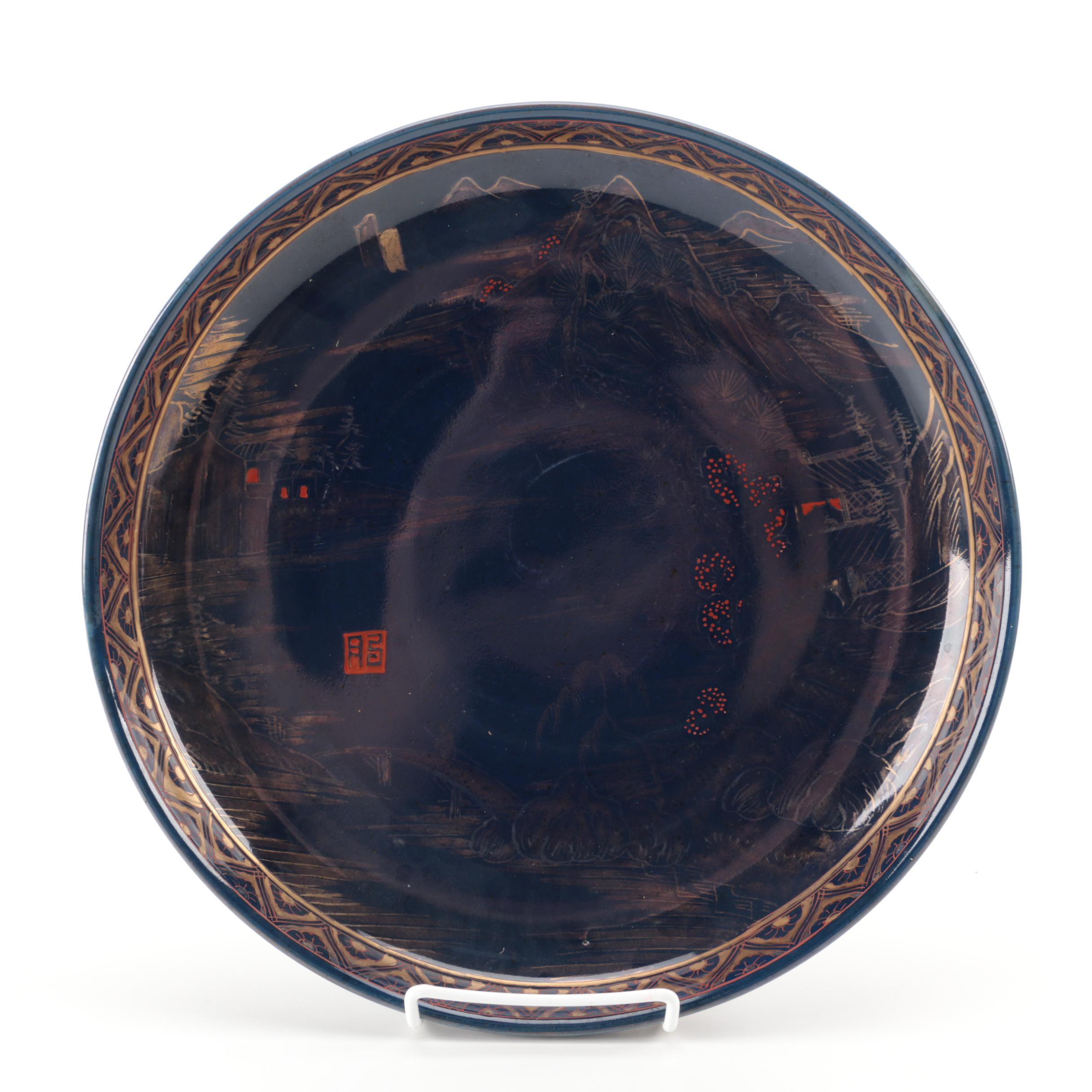 Selection of Vintage Hand-Painted Asian Ceramic Plates