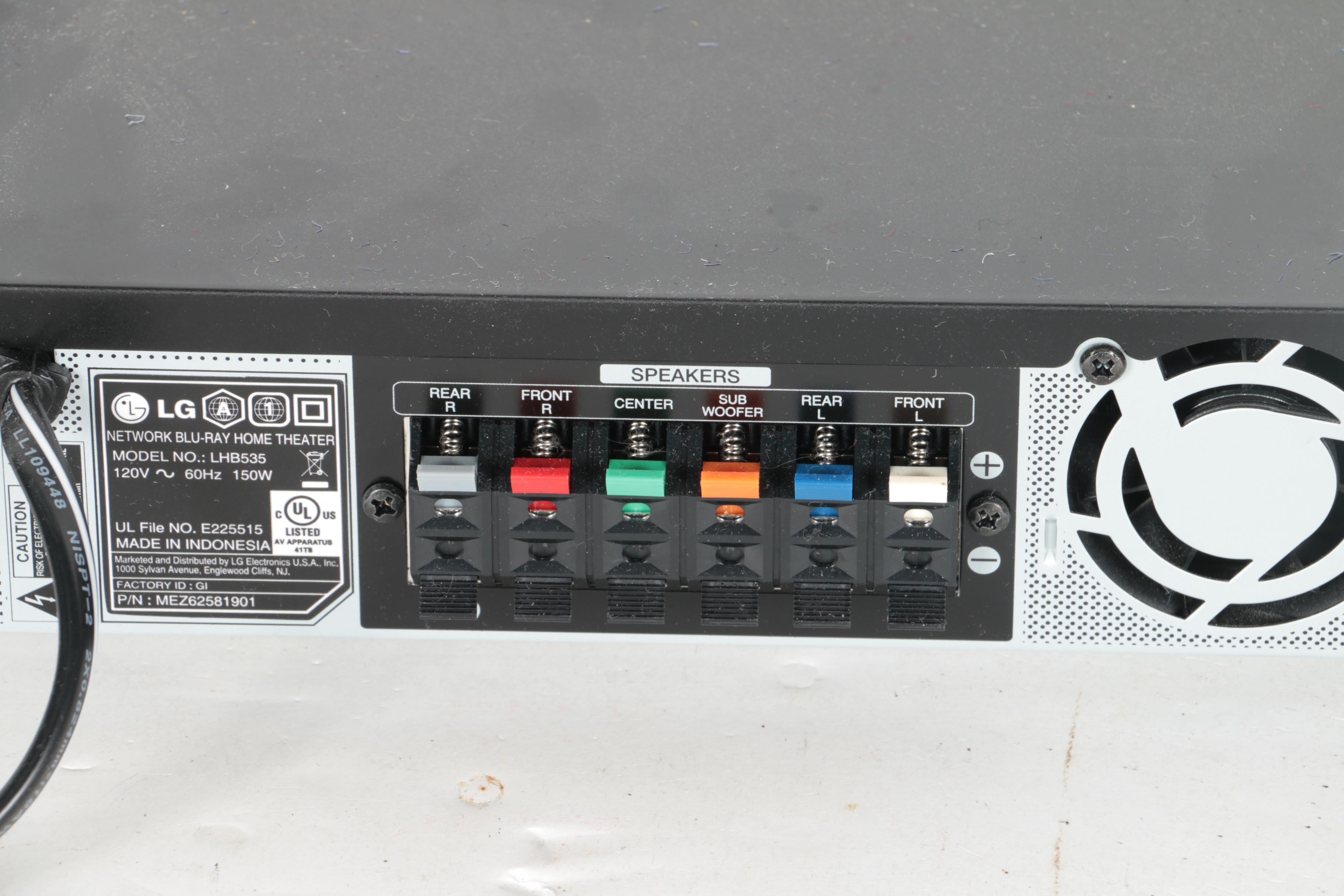 LG LHB535 WiFi Network BluRay Disc Home Theater System