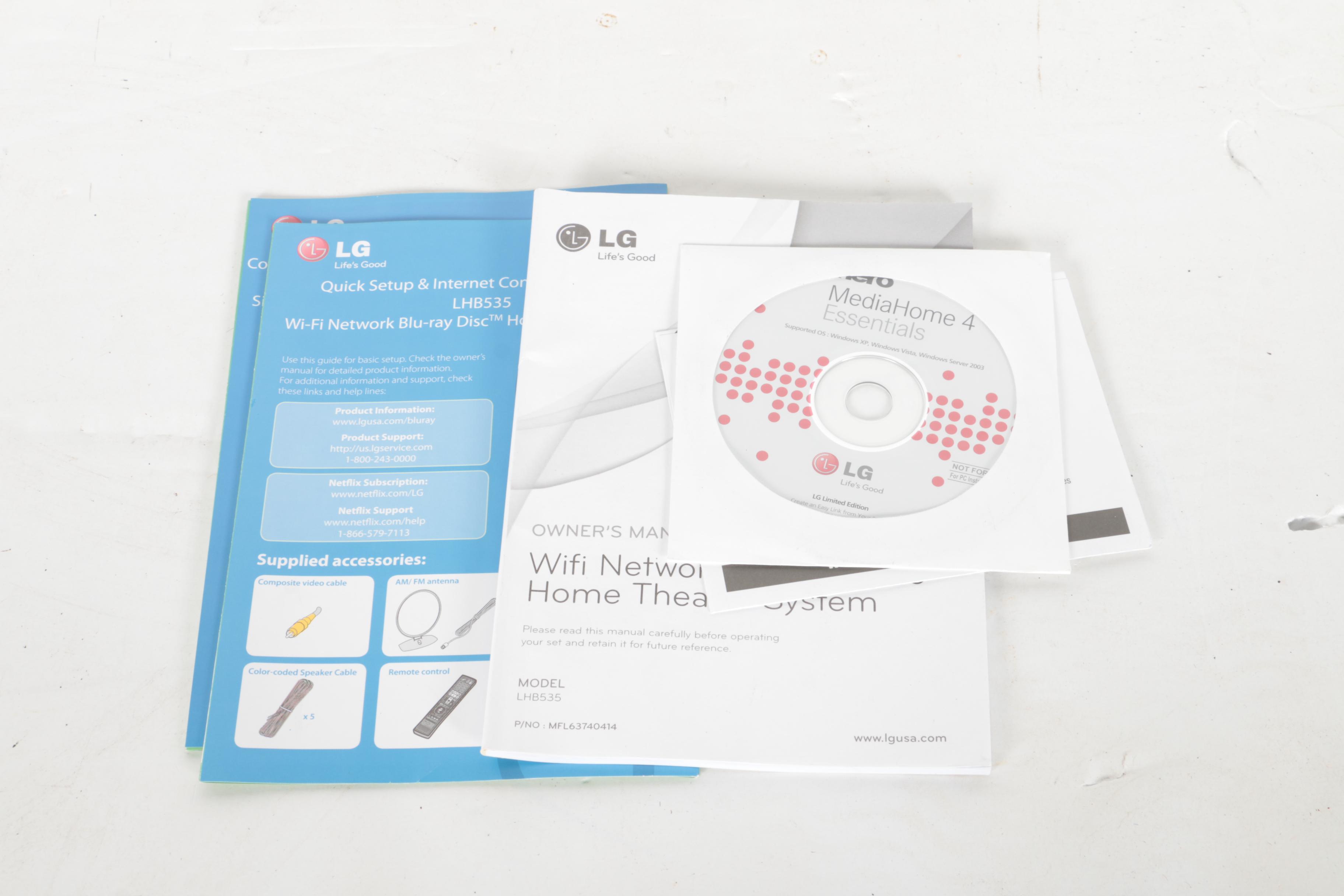 LG LHB535 WiFi Network BluRay Disc Home Theater System