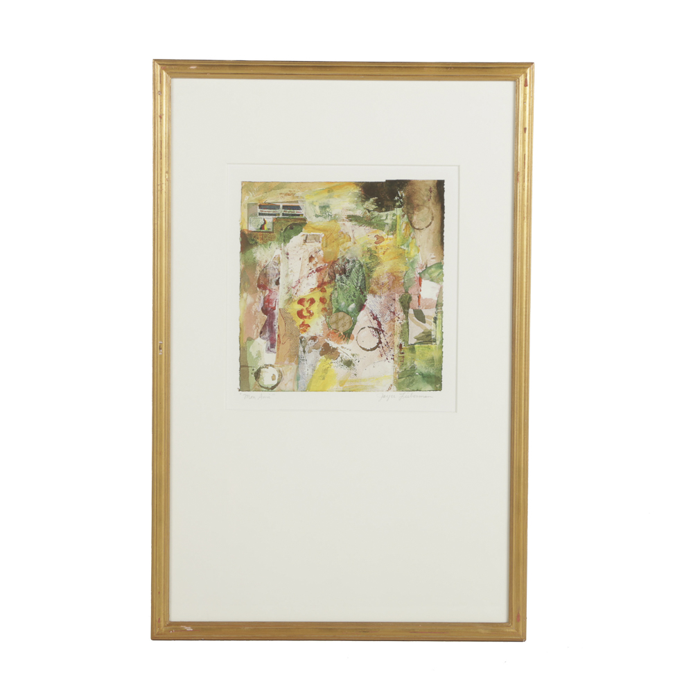 After Joyce Lieberman Serigraph on Paper "Mon Ami"