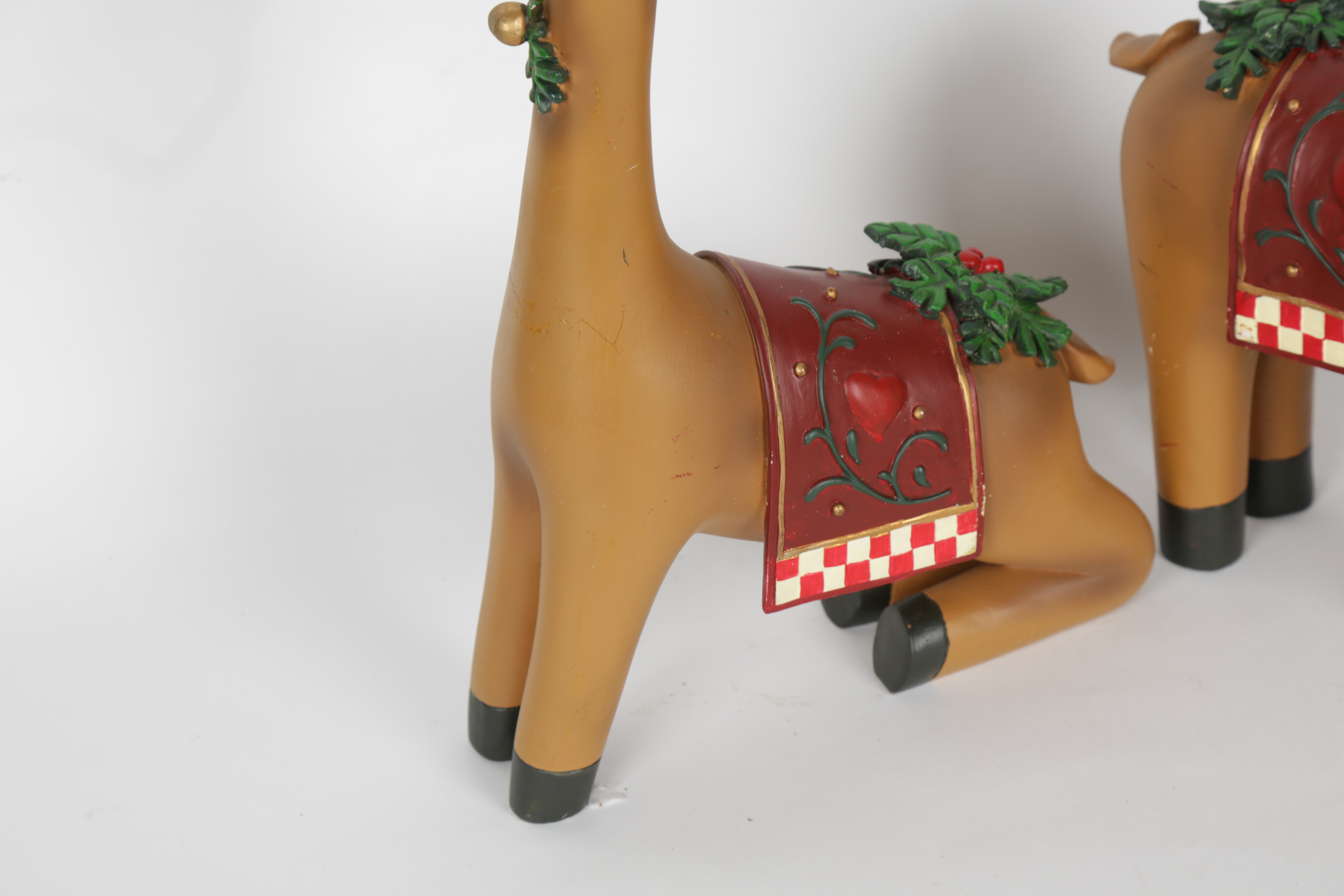 Set of Resin Reindeer Figures