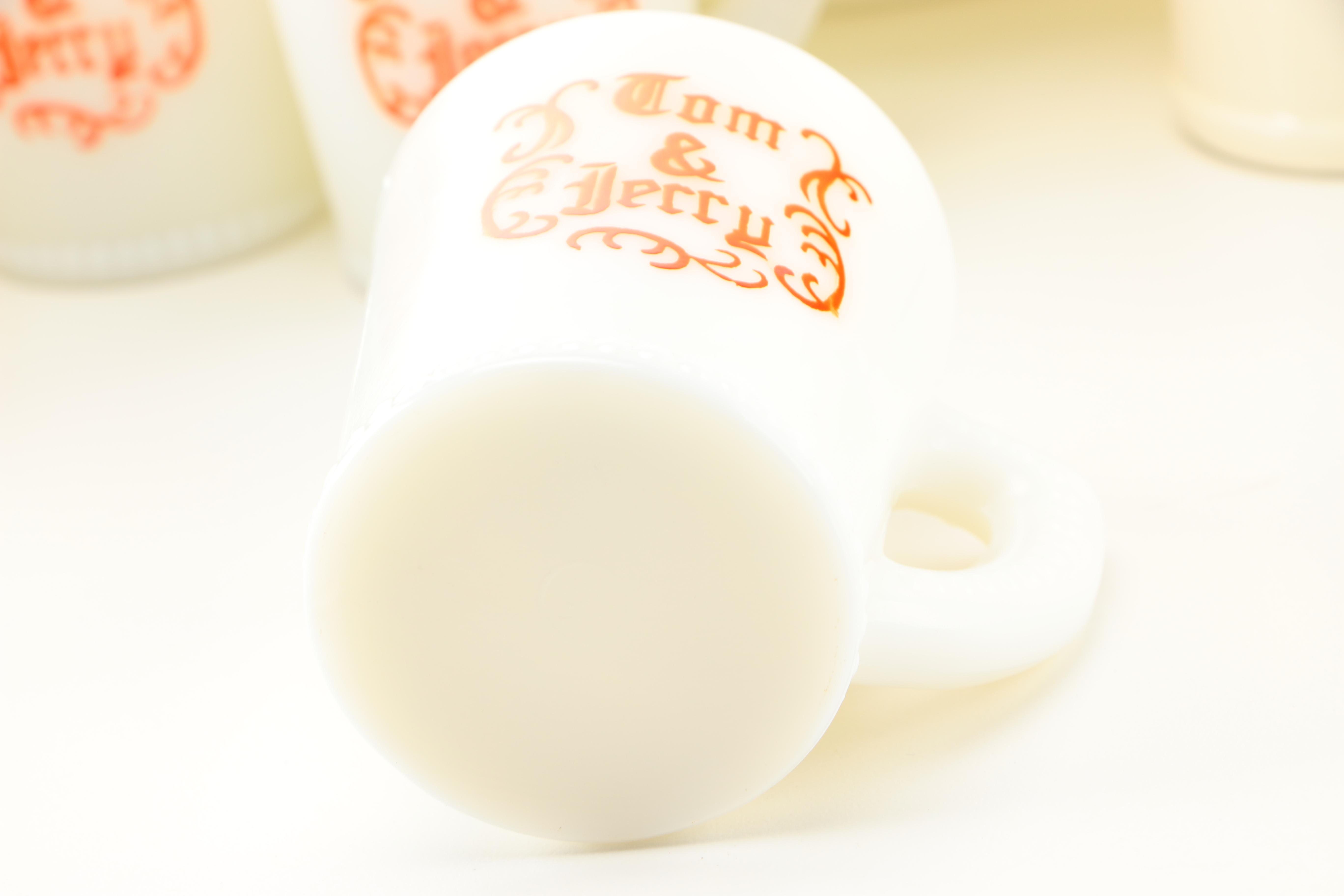 Vintage McKee "Tom & Jerry" Punch Bowl and Mugs With Others