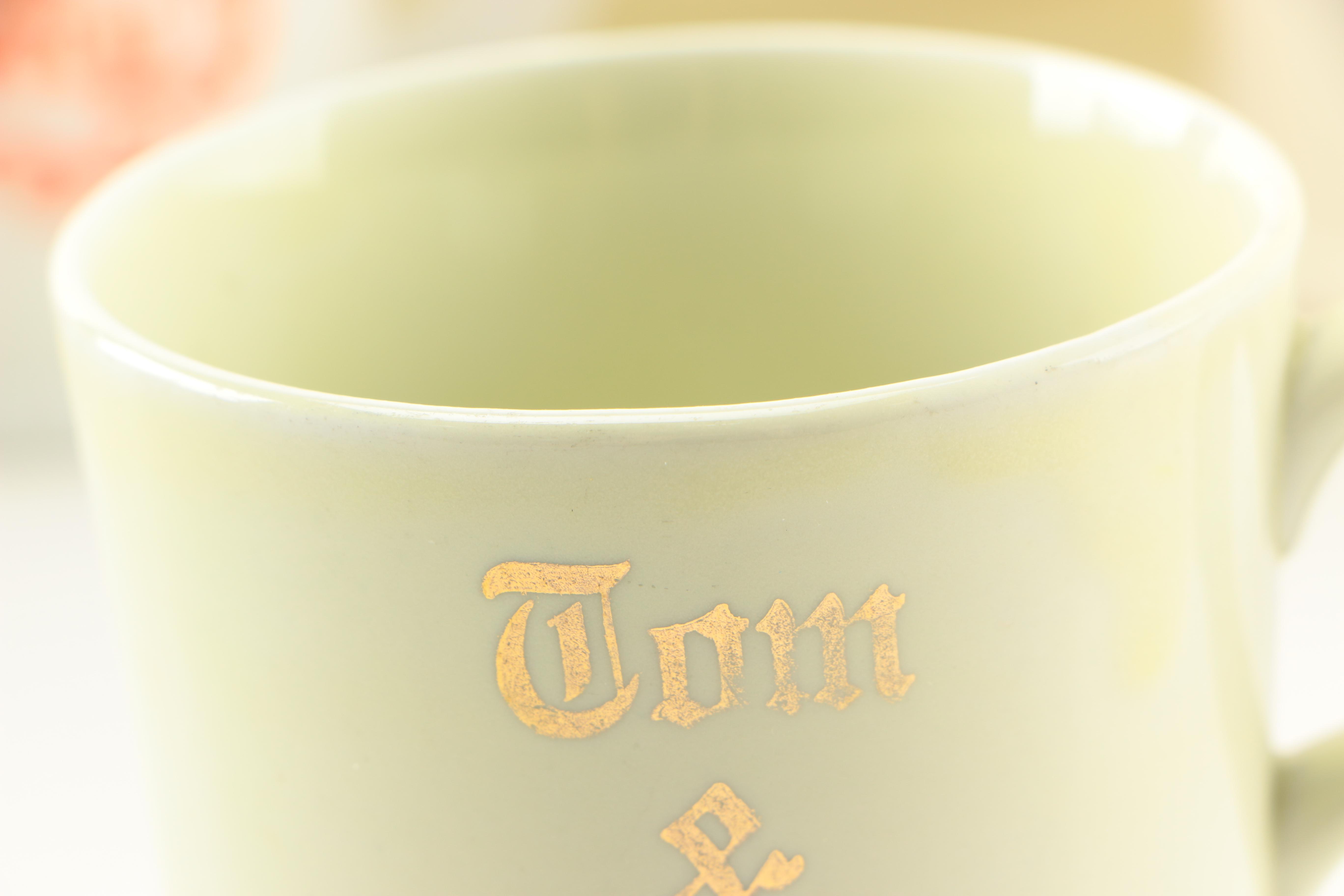 Vintage McKee "Tom & Jerry" Punch Bowl and Mugs With Others