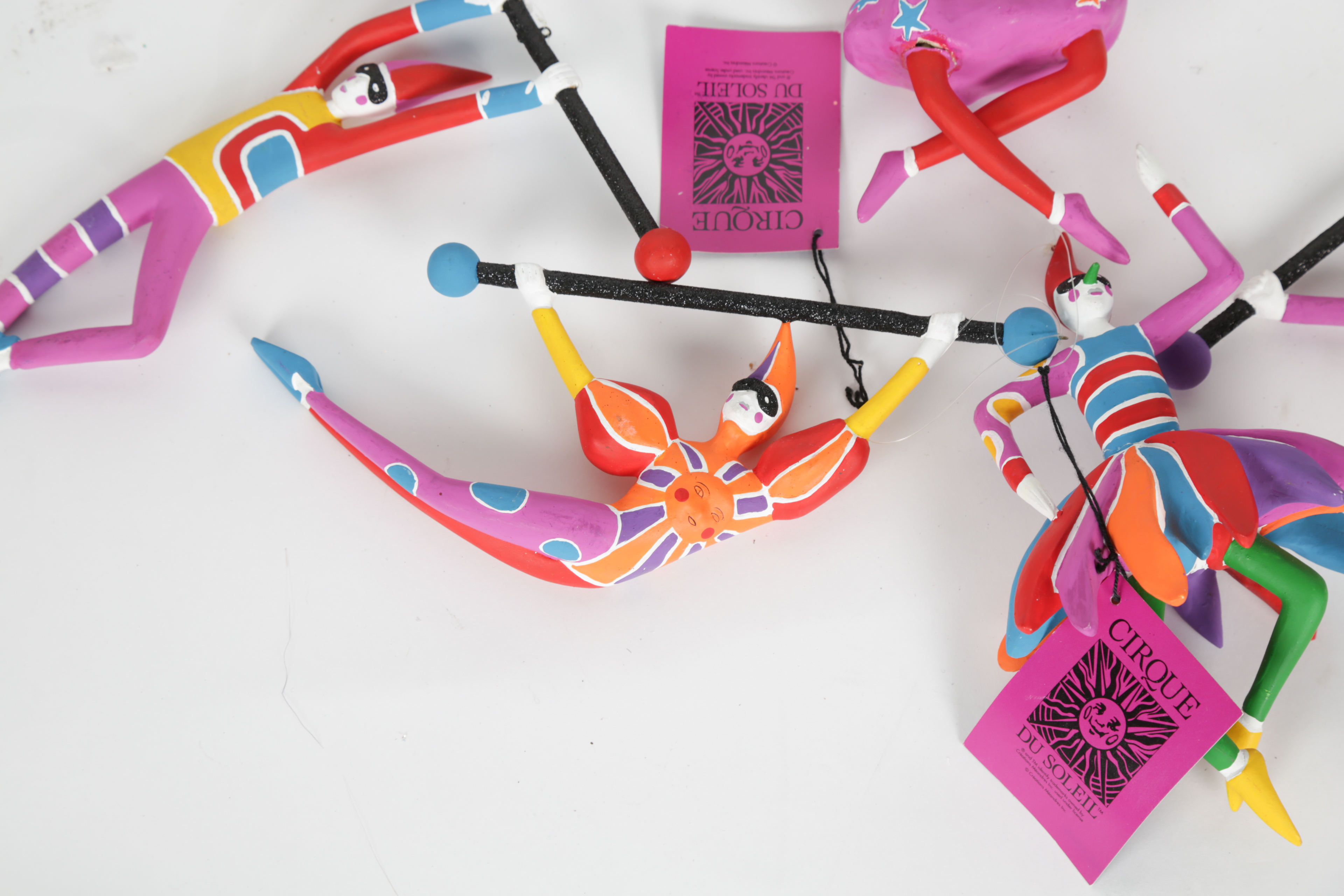 Set of Department 56 Cirque Du Soleil Ornaments