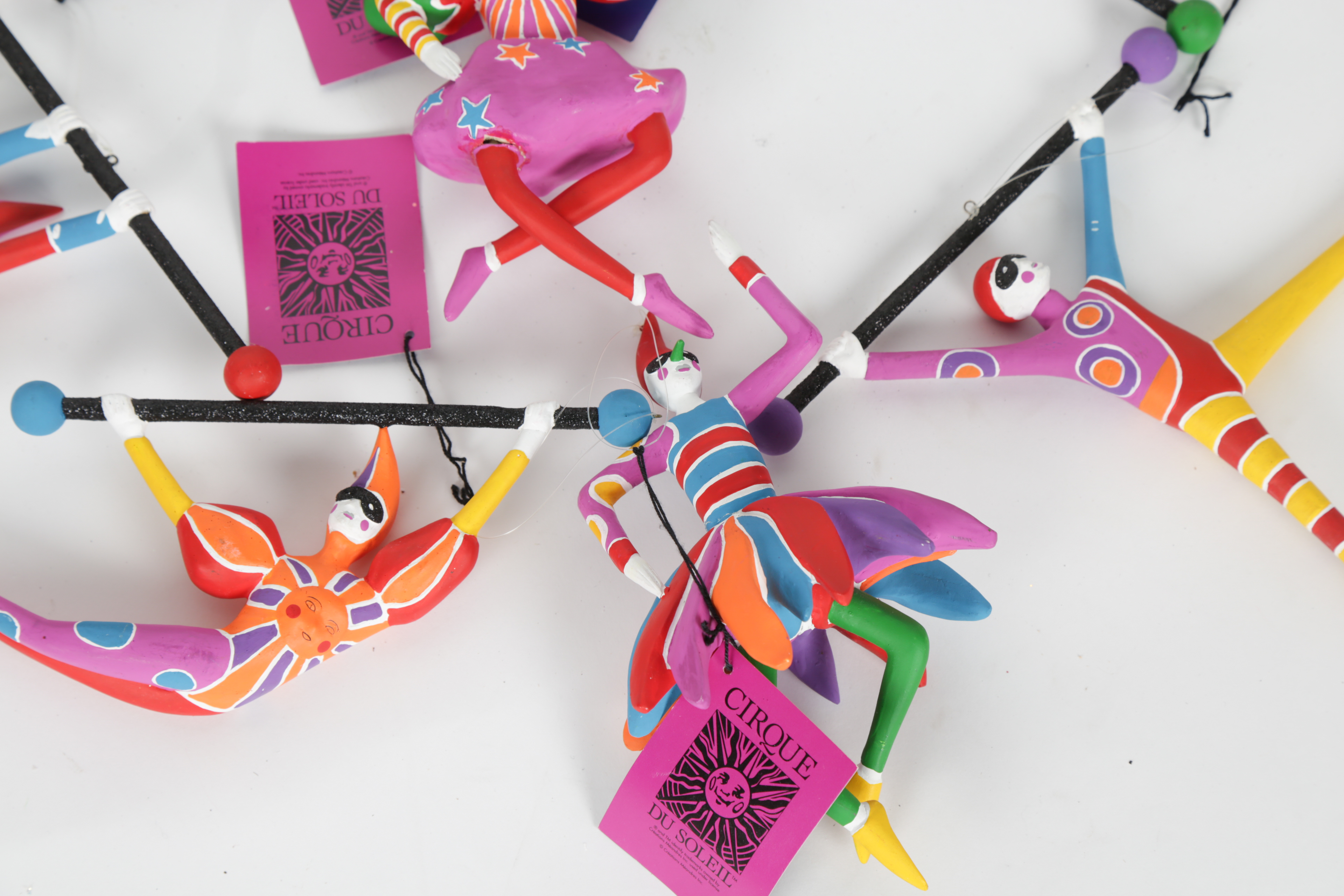 Set of Department 56 Cirque Du Soleil Ornaments