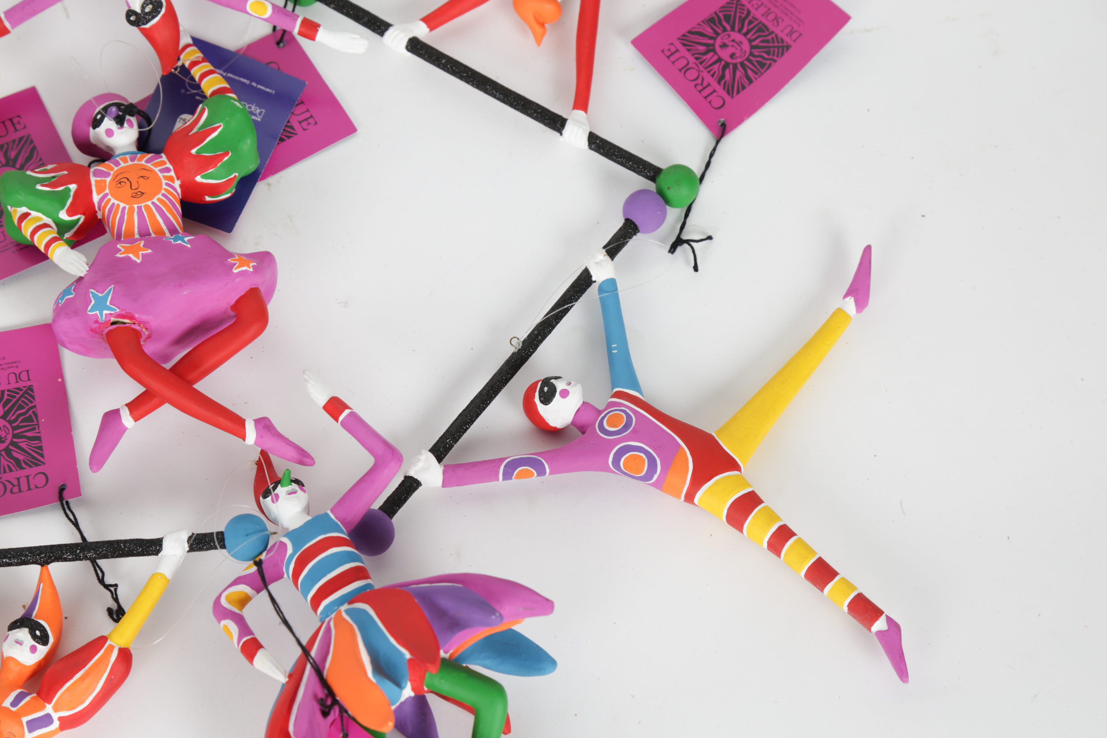 Set of Department 56 Cirque Du Soleil Ornaments